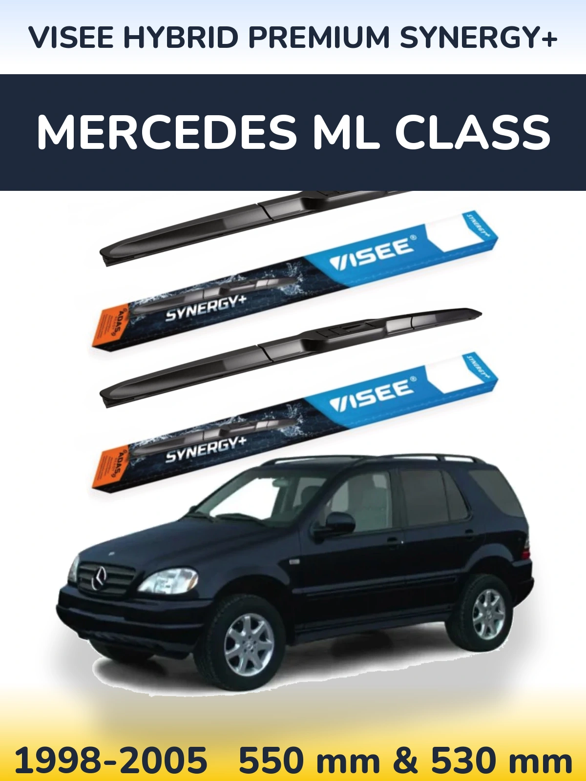 Ștergătoare VISEE HYBRID PREMIUM SYNERGY+ pentru Mercedes ML Class