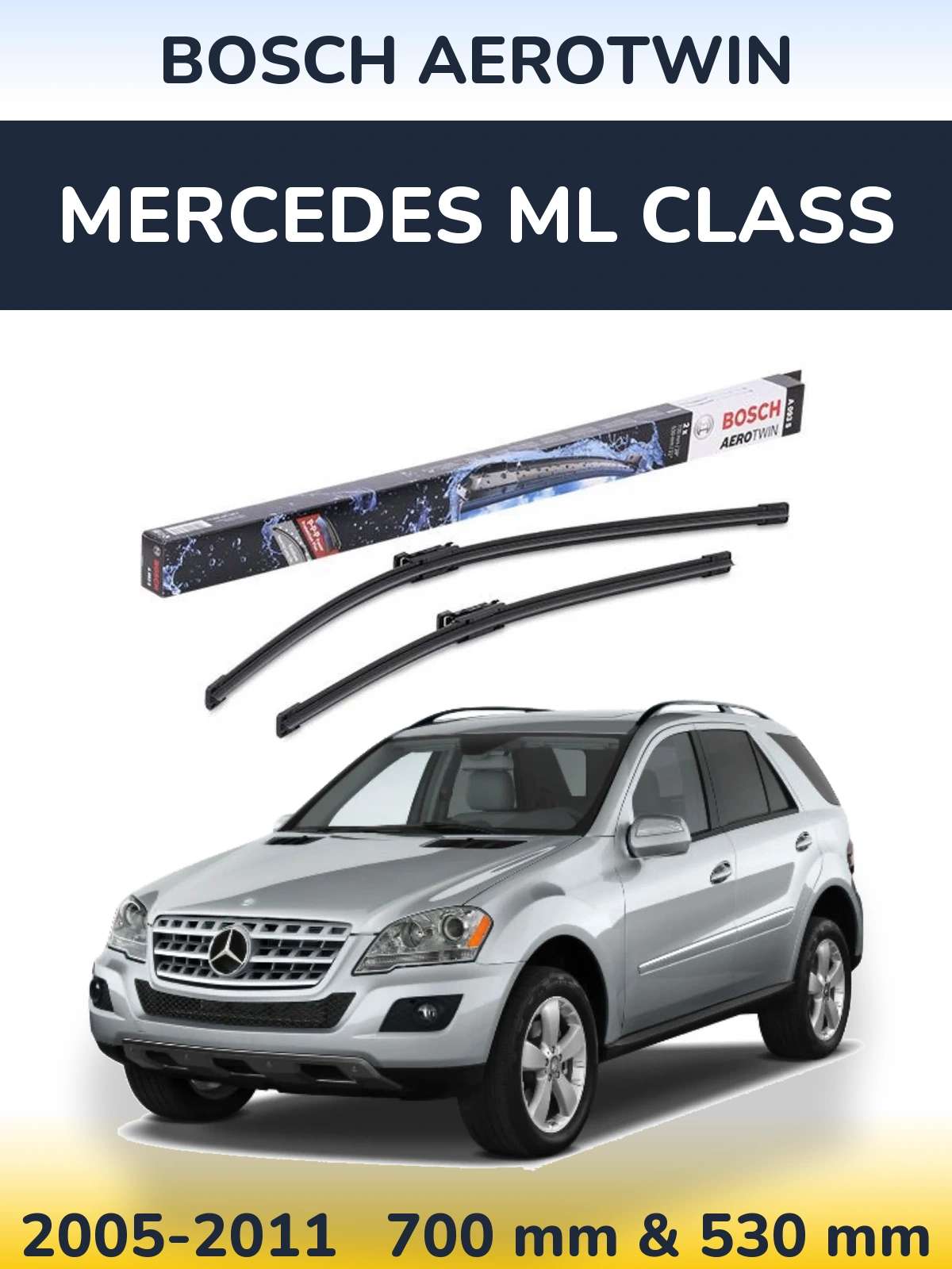 Ștergătoare BOSCH AeroTwin pentru Mercedes ML Class