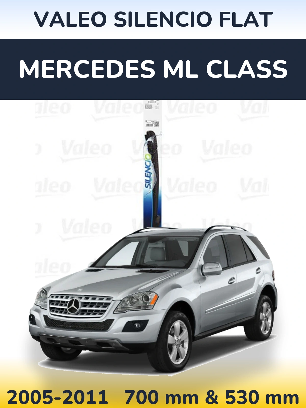 Ștergătoare Valeo Silencio Flat pentru Mercedes ML Class