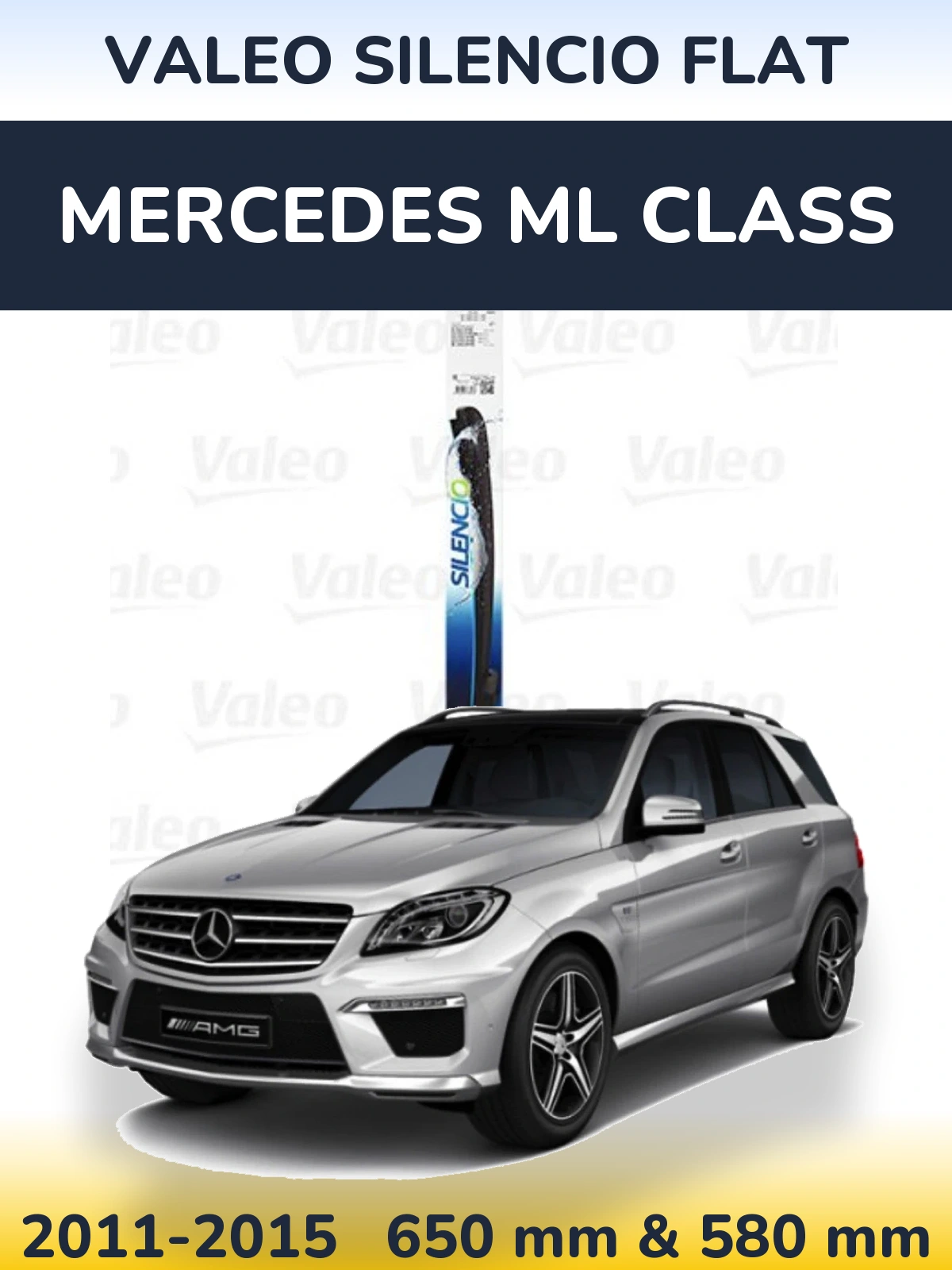 Ștergătoare Valeo Silencio Flat pentru Mercedes ML Class