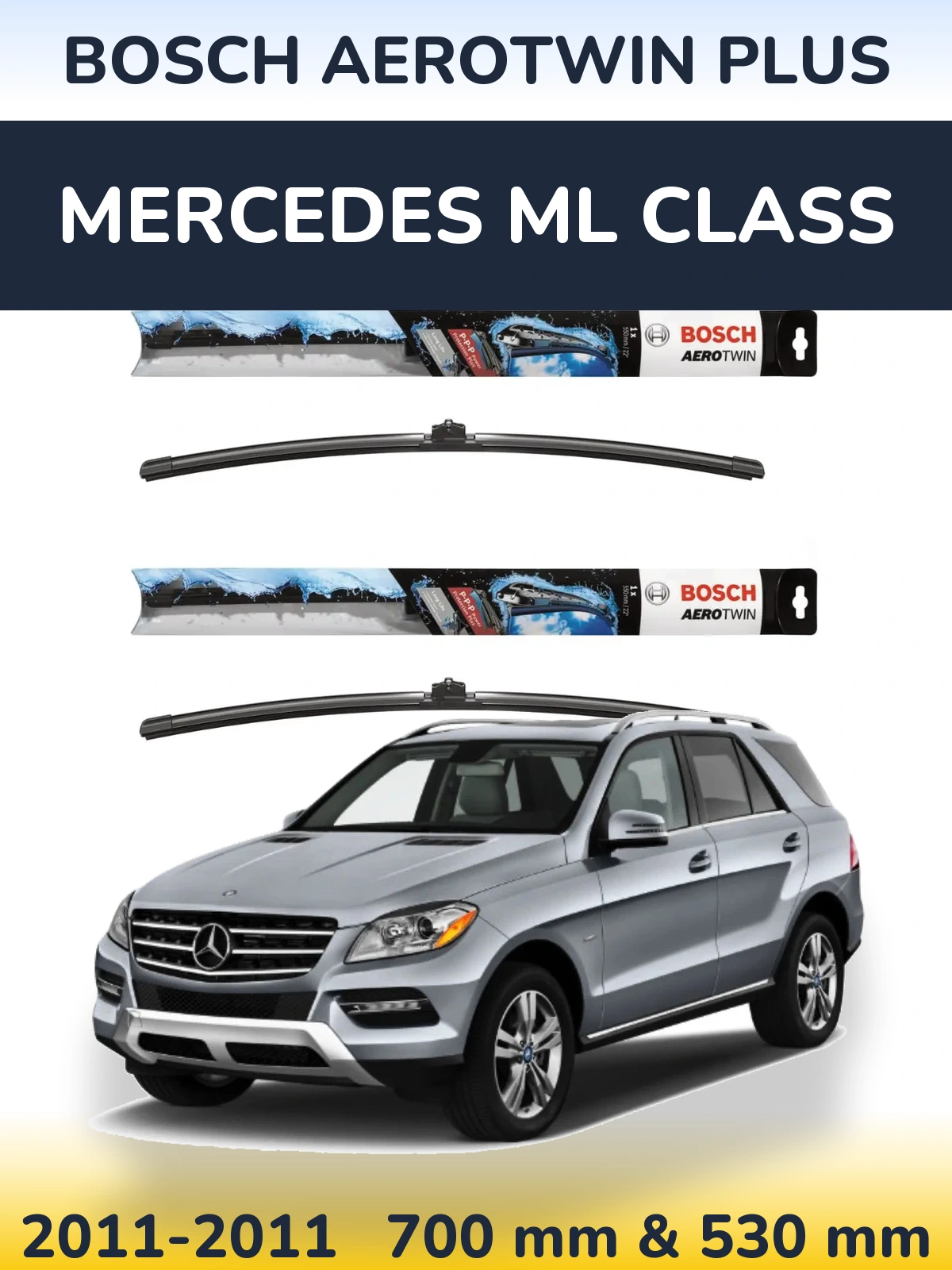 Ștergătoare BOSCH AeroTwin Plus pentru Mercedes ML Class