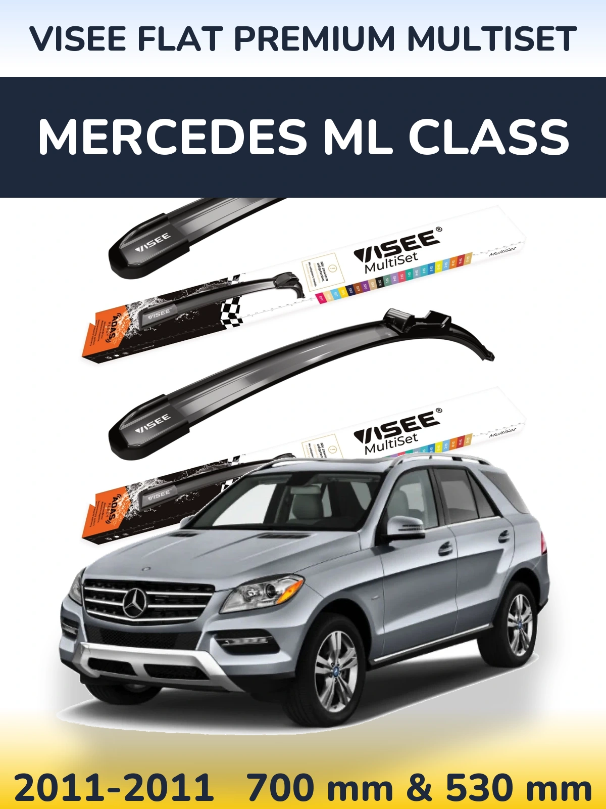 Ștergătoare VISEE FLAT PREMIUM MultiSet pentru Mercedes ML Class