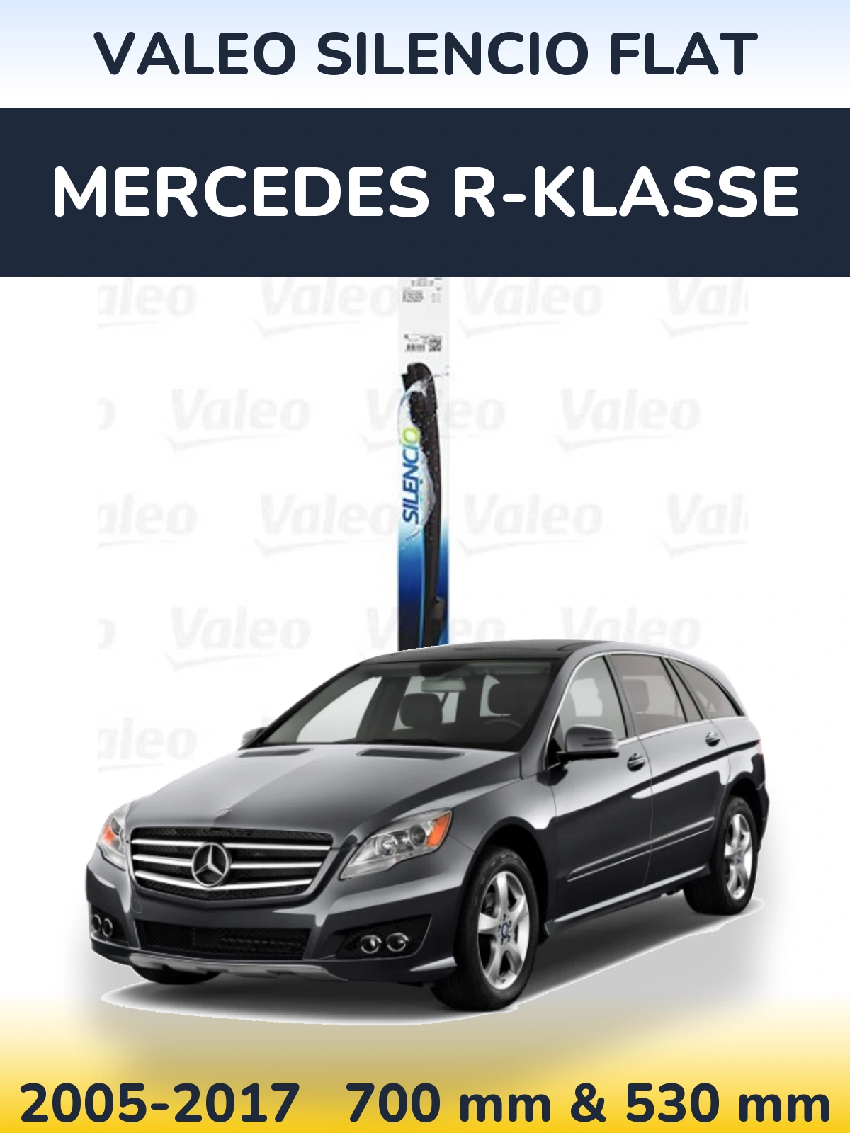 Ștergătoare Valeo Silencio Flat pentru Mercedes R-Klasse