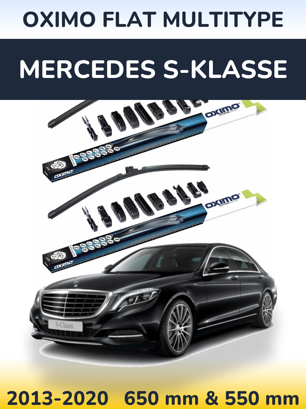 Ștergătoare Oximo Flat MultiTipe pentru Mercedes S-Klasse