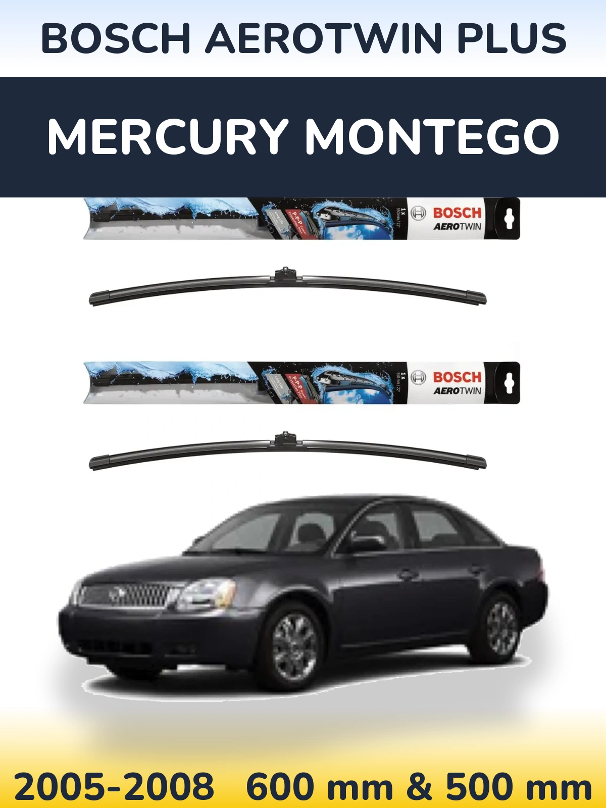 Ștergătoare BOSCH AeroTwin Plus pentru Mercury Montego