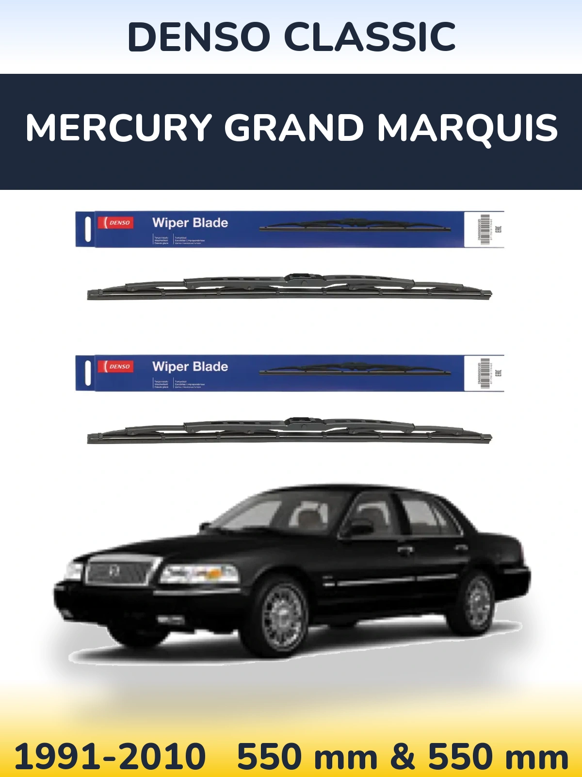 Ștergătoare Denso Classic pentru Mercury Grand Marquis