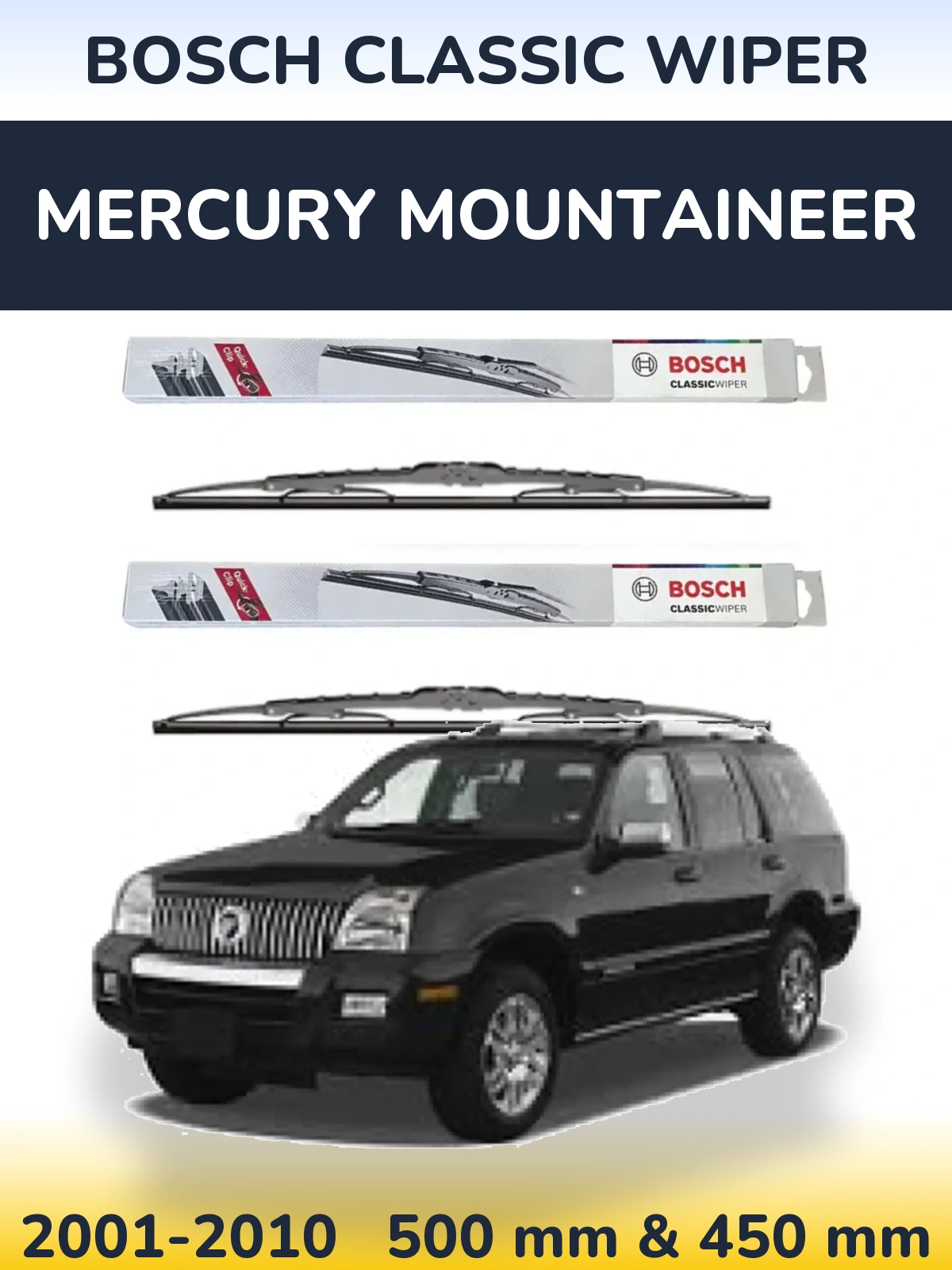Ștergătoare BOSCH Classic Wiper pentru Mercury Mountaineer