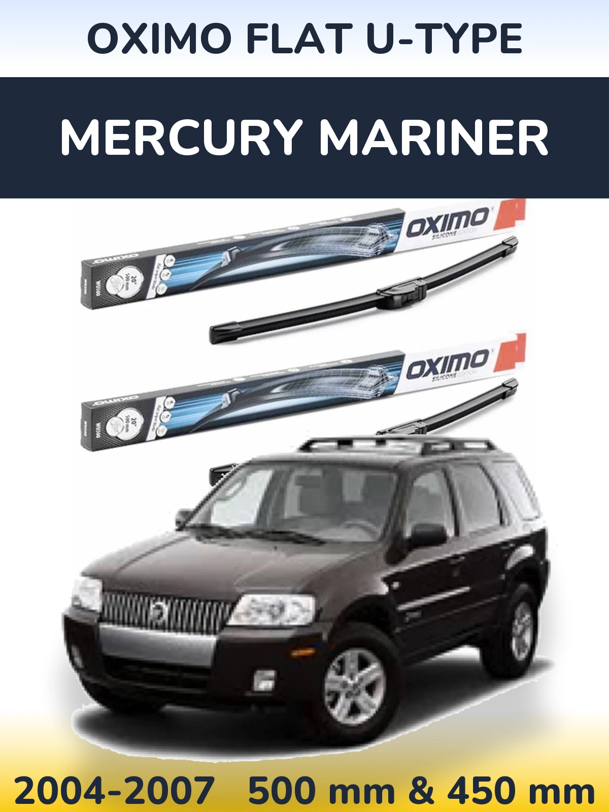 Ștergătoare Oximo Flat U-type pentru Mercury Mariner