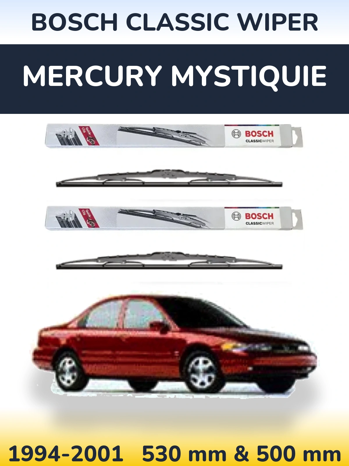 Ștergătoare BOSCH Classic Wiper pentru Mercury Mystiquie