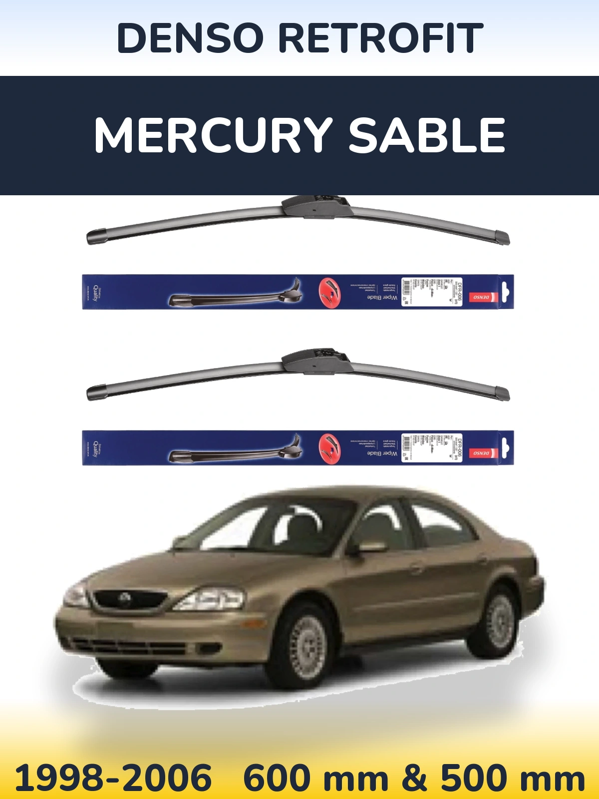 Ștergătoare Denso Retrofit pentru Mercury Sable