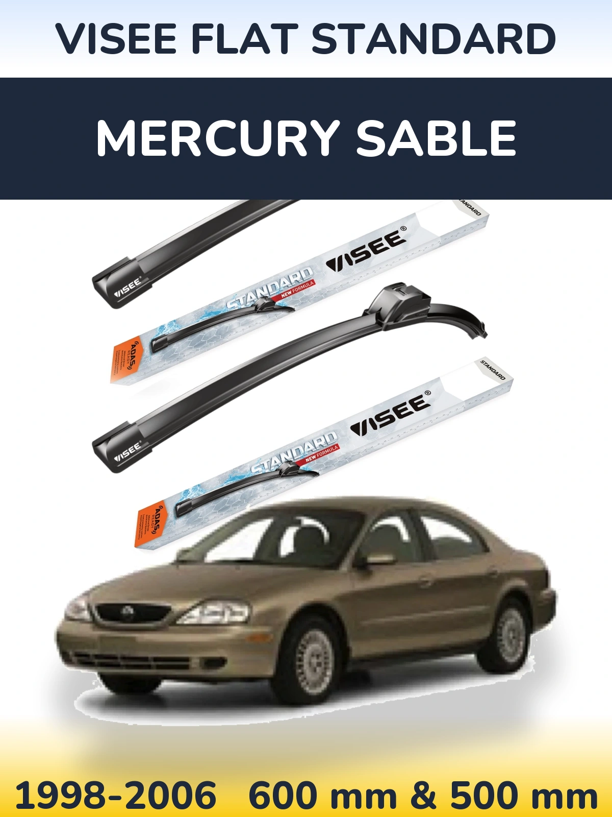 Ștergătoare VISEE FLAT STANDARD pentru Mercury Sable