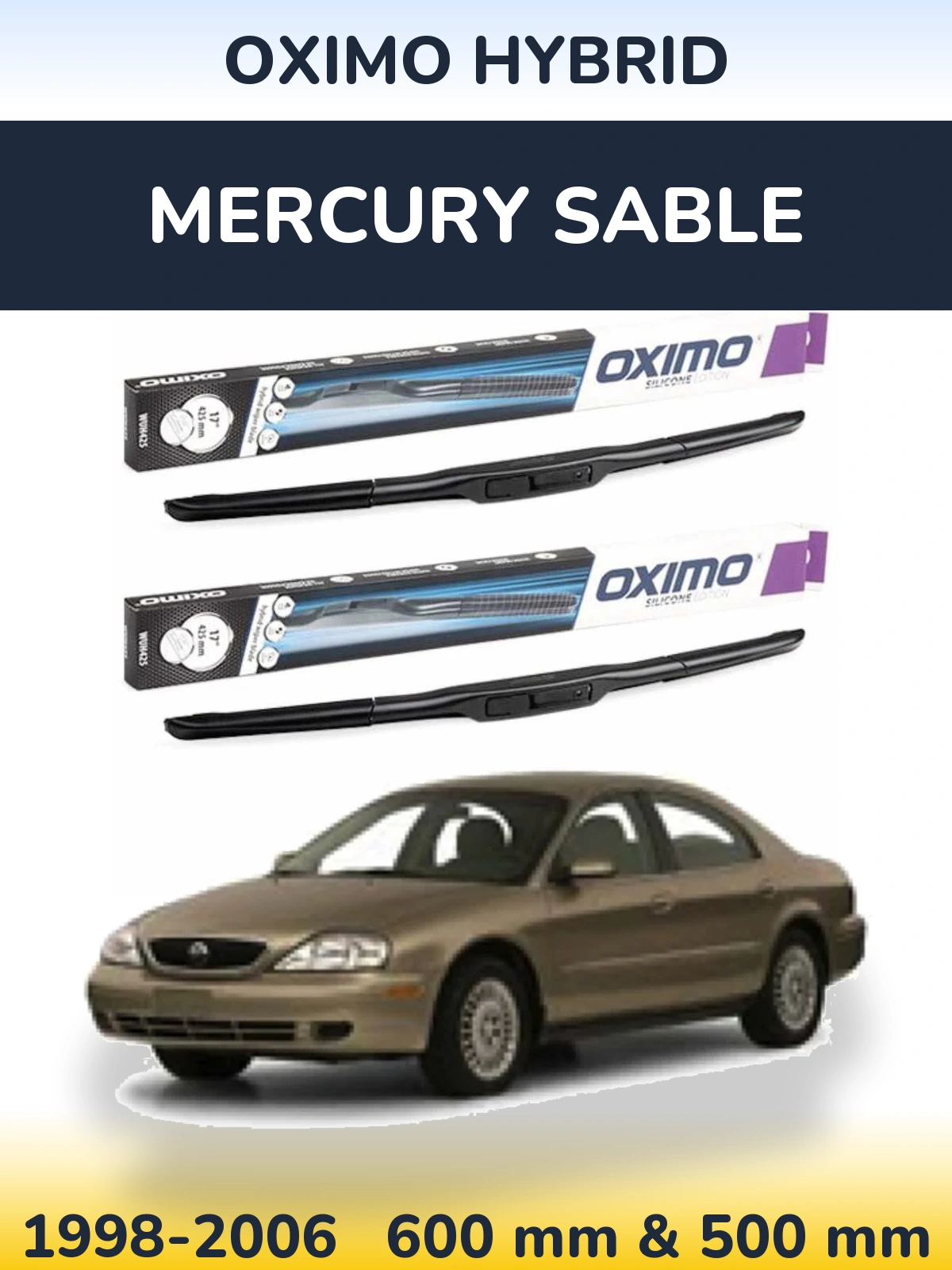 Ștergătoare Oximo Hybrid pentru Mercury Sable