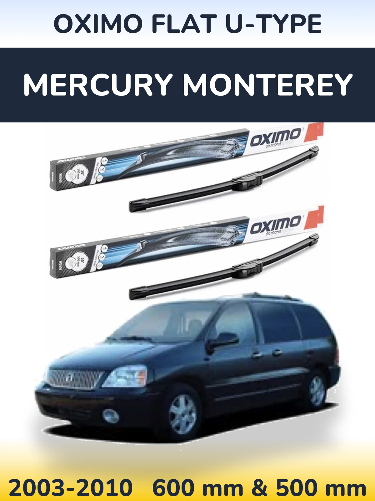 Ștergătoare Oximo Flat U-type pentru Mercury Monterey