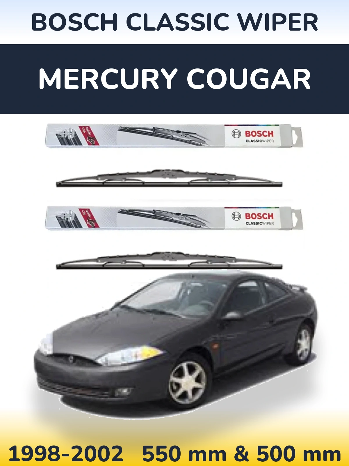 Ștergătoare BOSCH Classic Wiper pentru Mercury Cougar