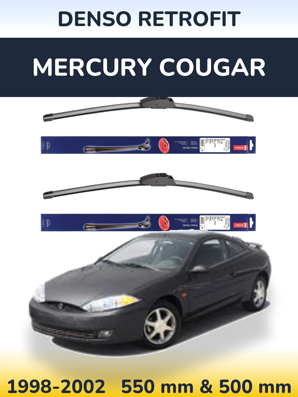 Ștergătoare Denso Retrofit pentru Mercury Cougar