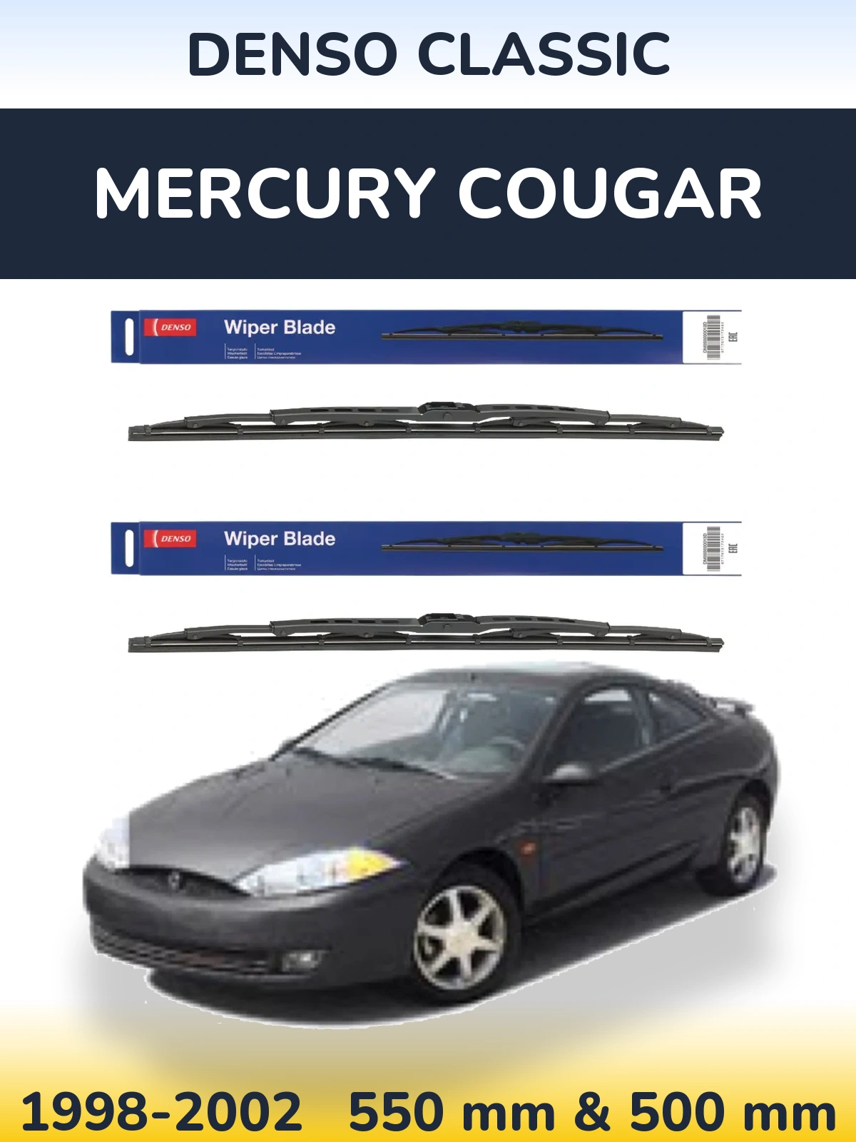 Ștergătoare Denso Classic pentru Mercury Cougar