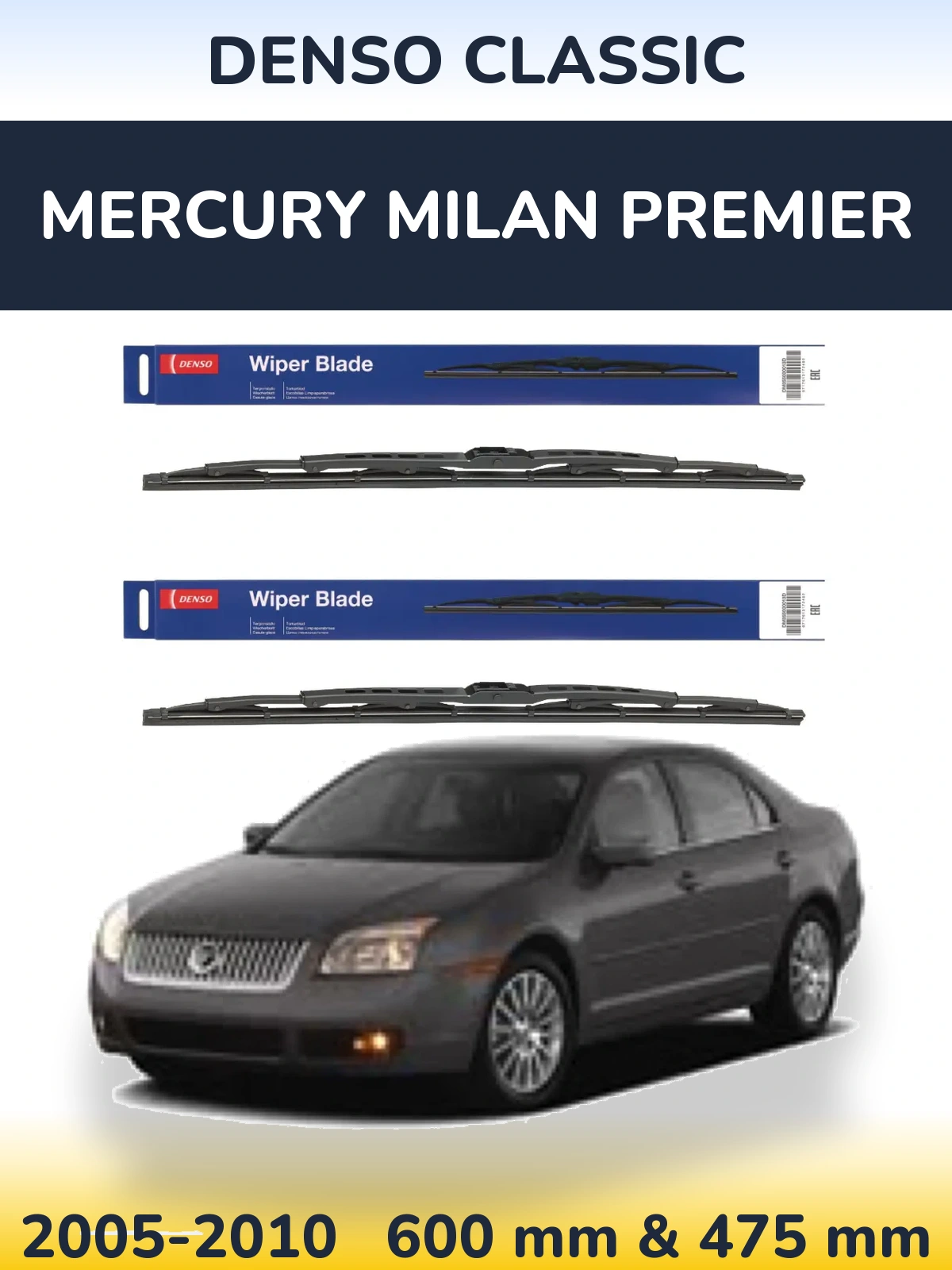 Ștergătoare Denso Classic pentru Mercury Milan Premier