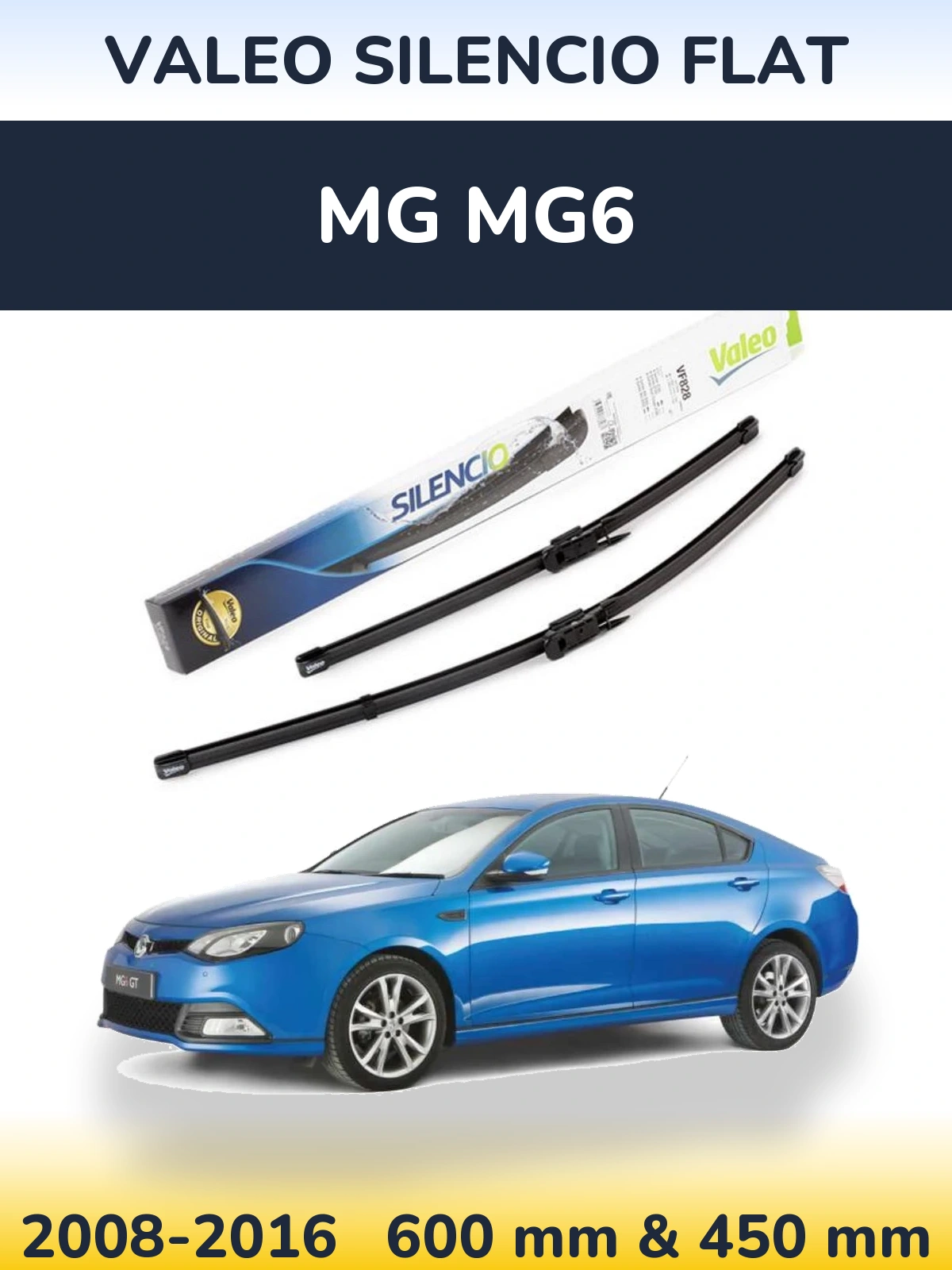 Ștergătoare Valeo Silencio Flat pentru MG MG6