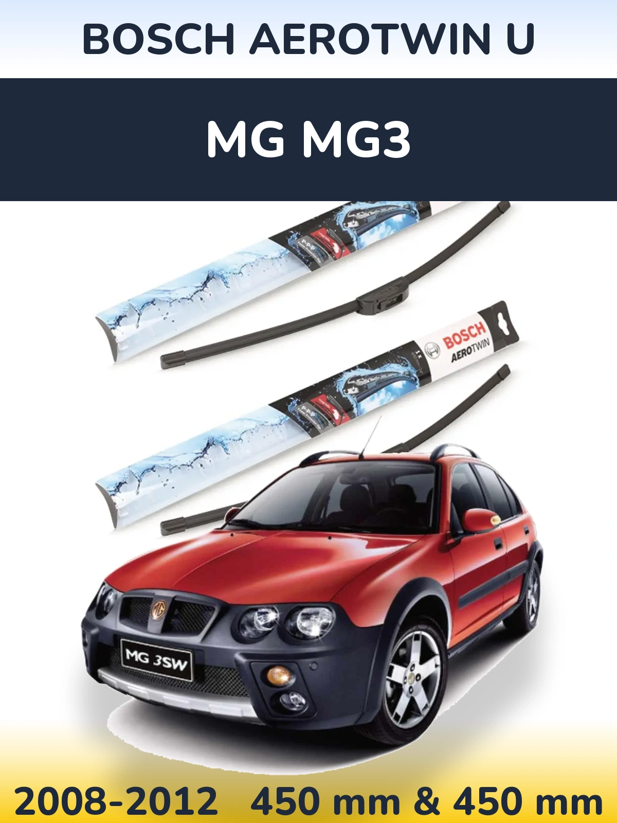 Ștergătoare BOSCH AeroTwin U pentru MG MG3