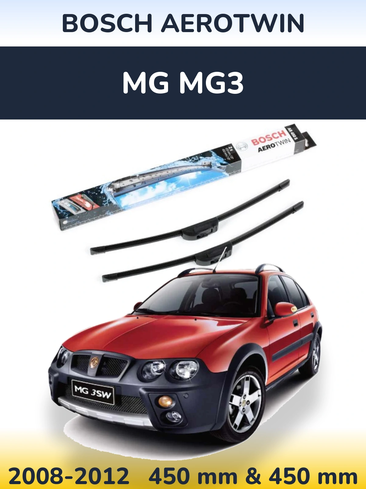 Ștergătoare BOSCH AeroTwin pentru MG MG3