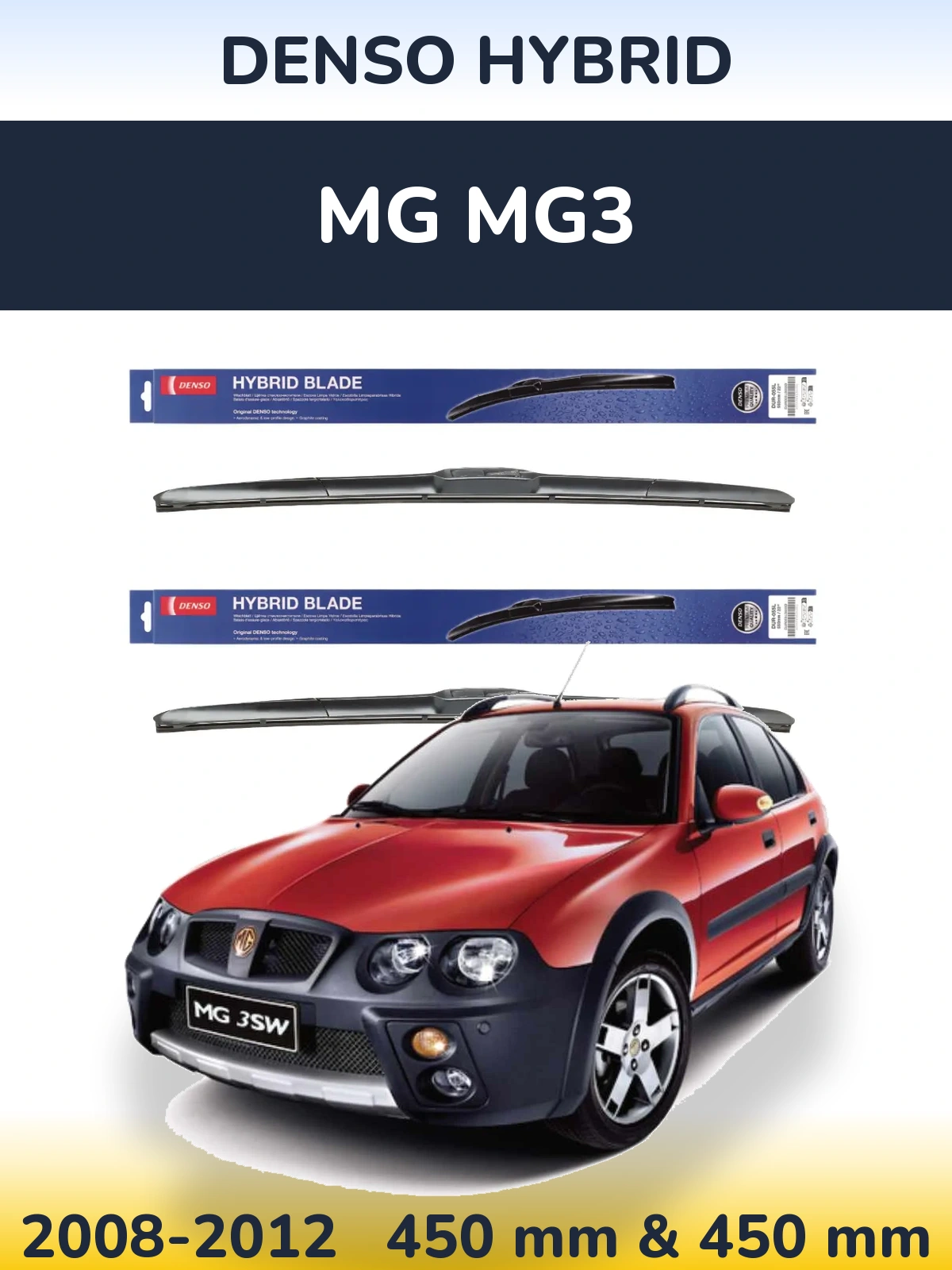 Ștergătoare Denso Hybrid pentru MG MG3
