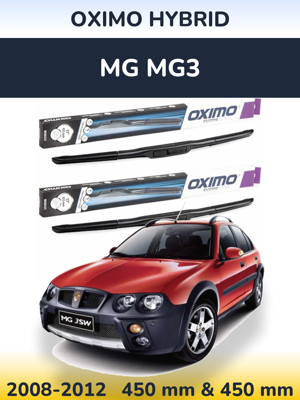 Ștergătoare Oximo Hybrid pentru MG MG3