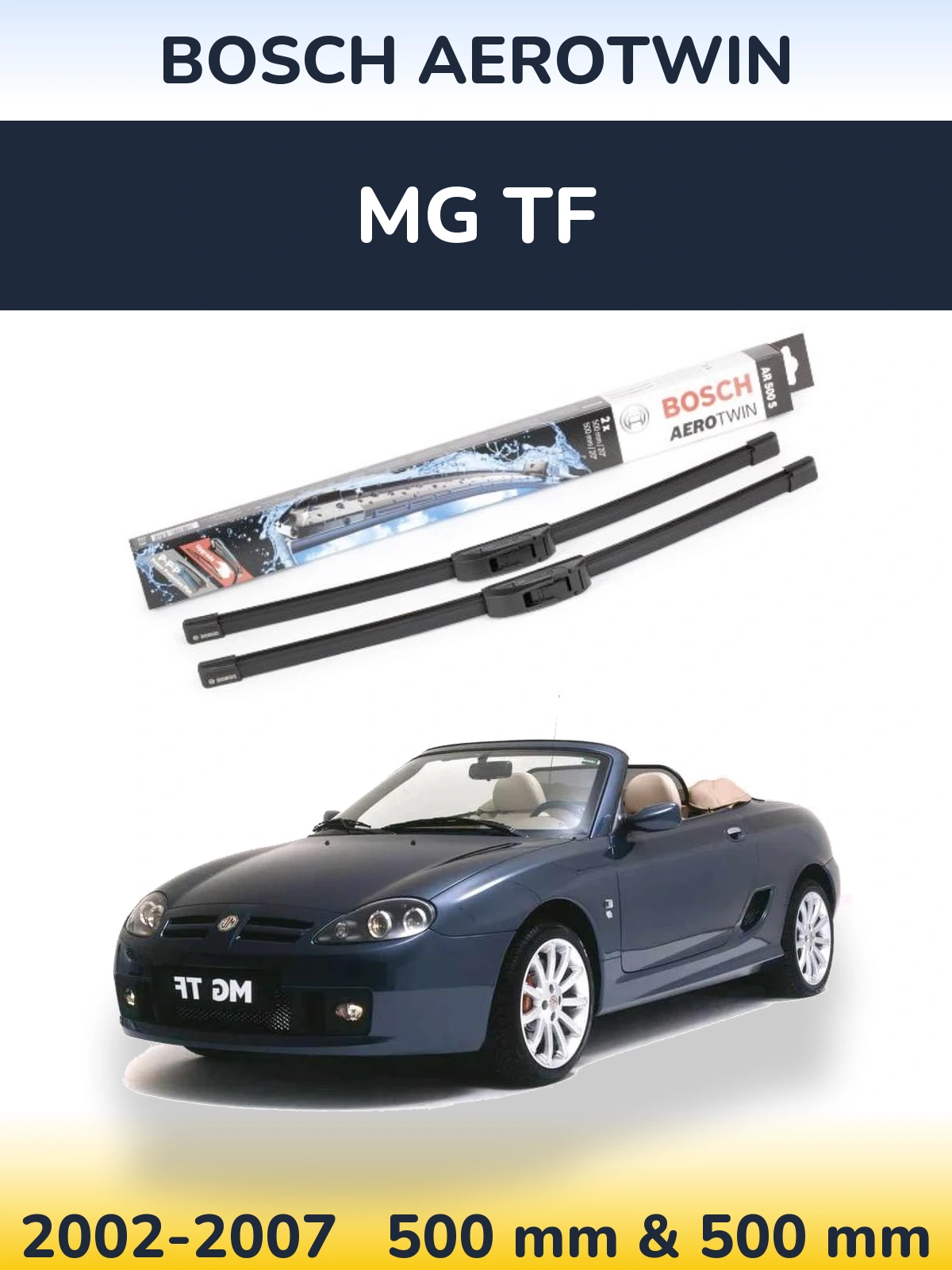 Ștergătoare BOSCH AeroTwin pentru MG TF