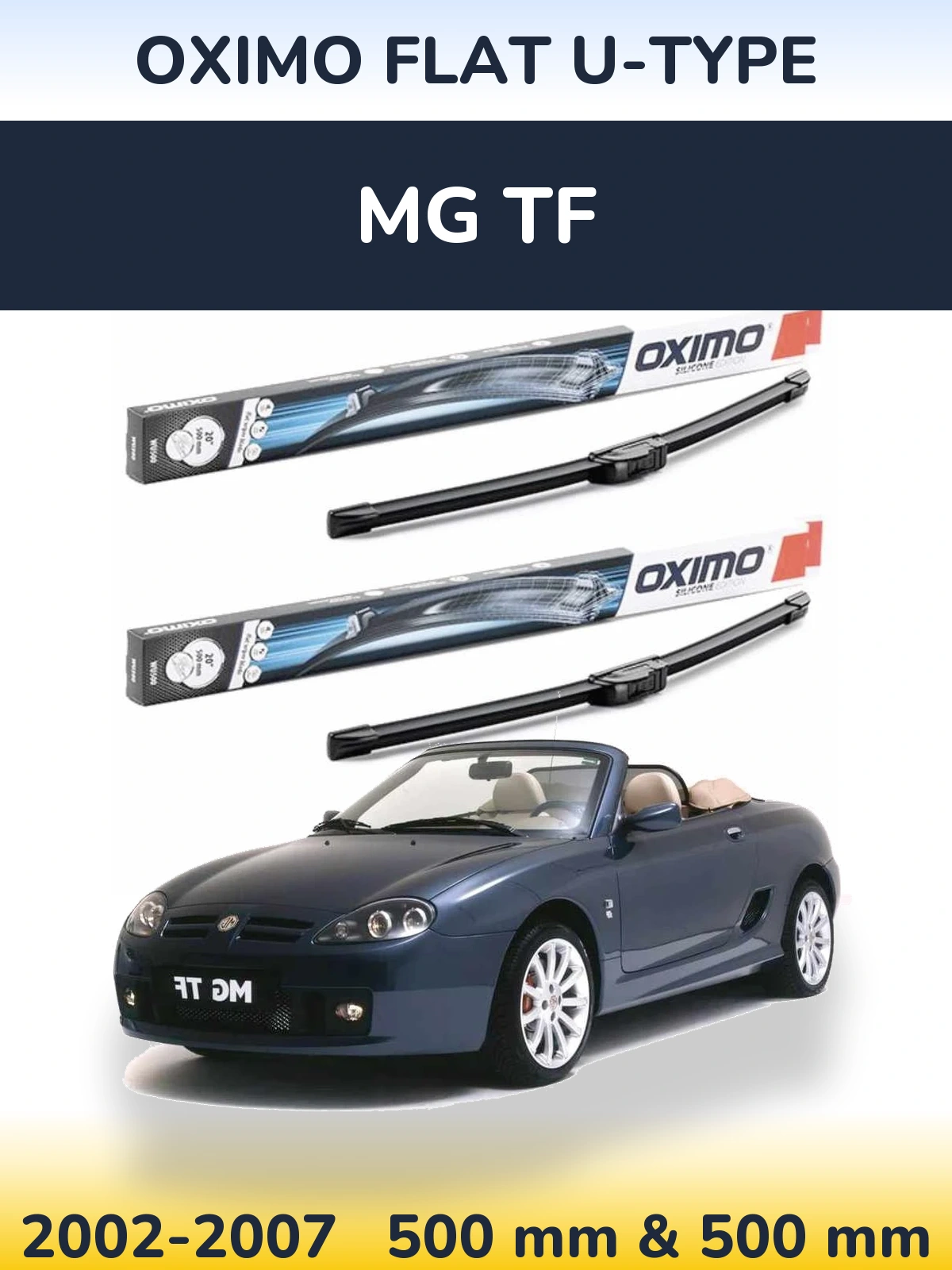 Ștergătoare Oximo Flat U-type pentru MG TF
