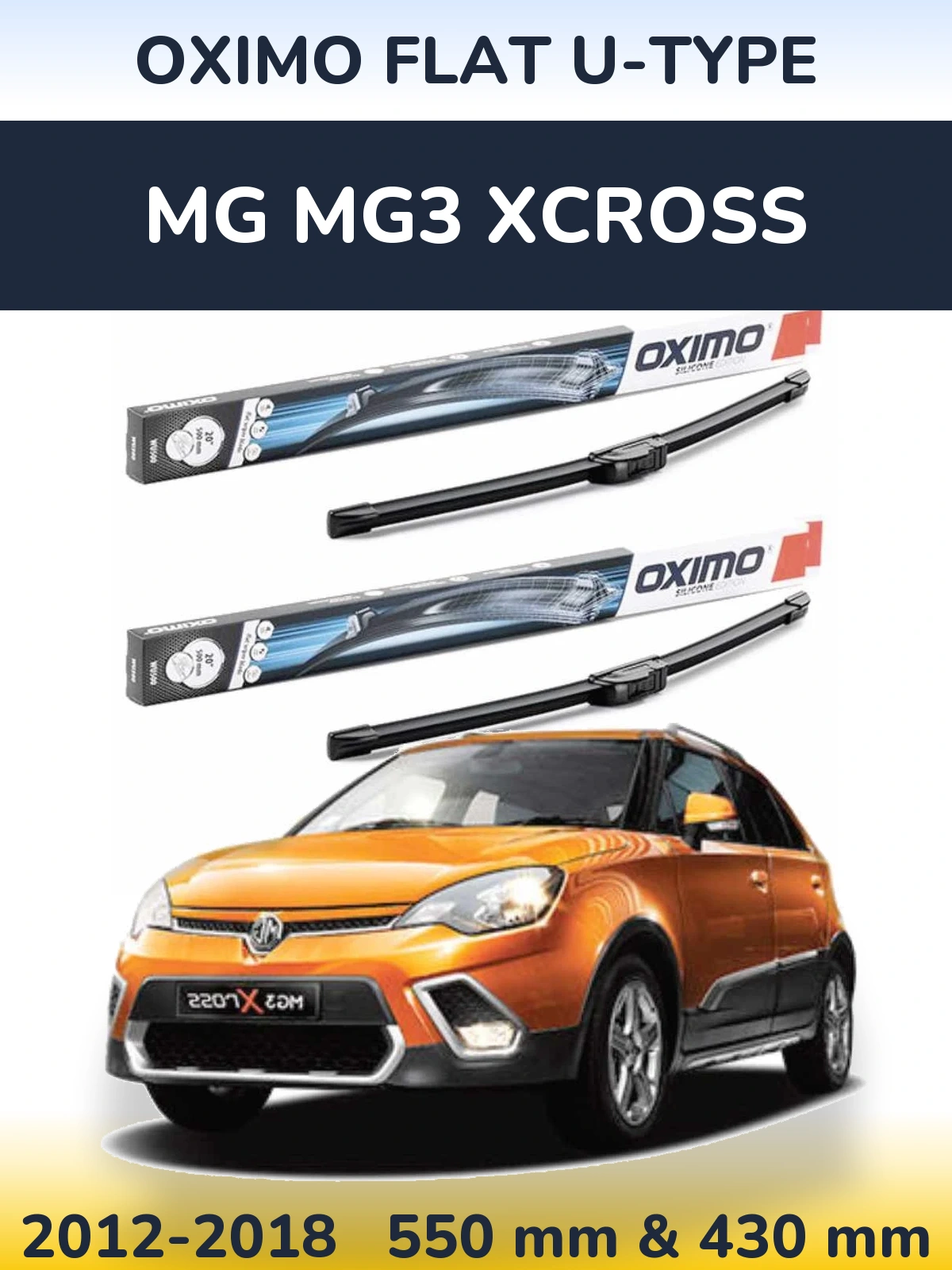 Ștergătoare Oximo Flat U-type pentru MG MG3 Xcross