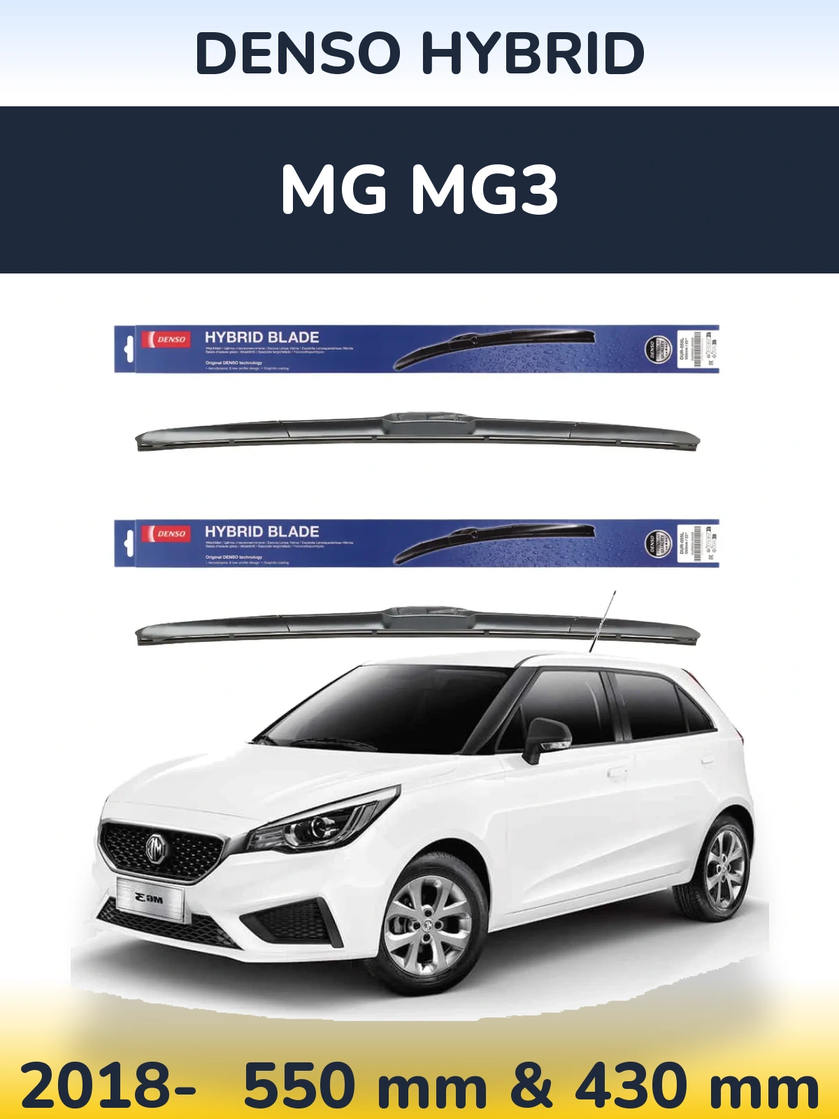 Ștergătoare Denso Hybrid pentru MG MG3