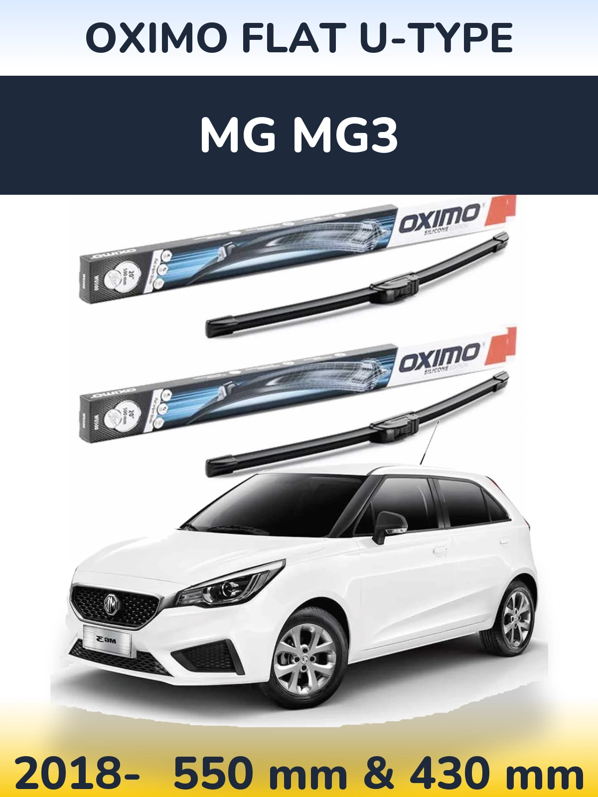 Ștergătoare Oximo Flat U-type pentru MG MG3