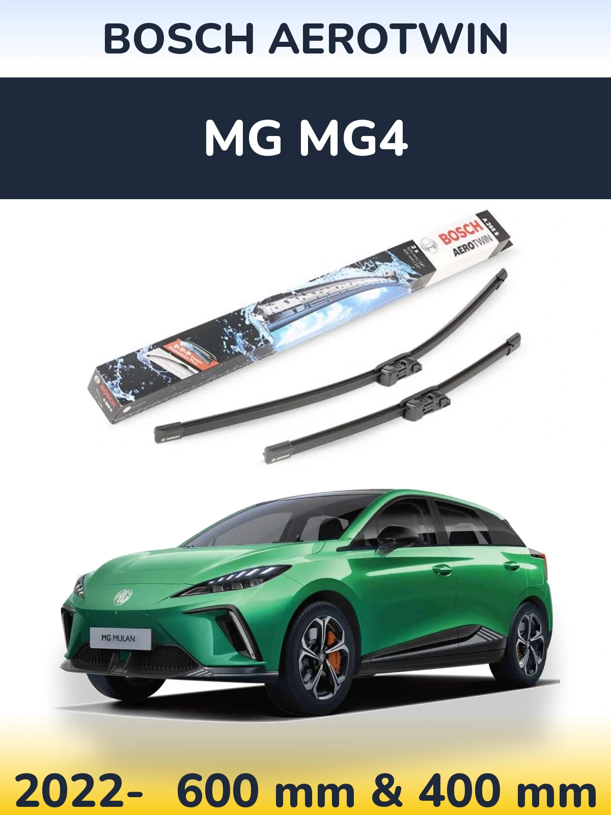 Ștergătoare BOSCH AeroTwin pentru MG MG4
