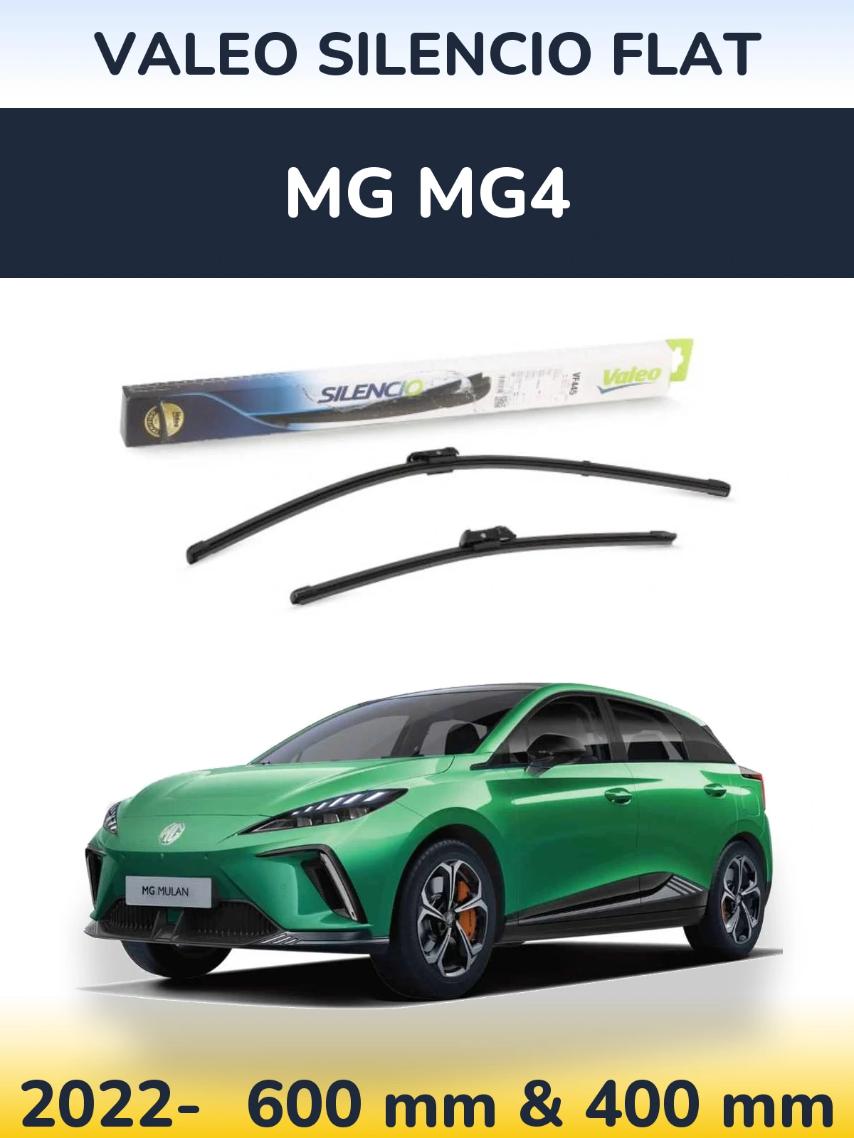 Ștergătoare Valeo Silencio Flat pentru MG MG4