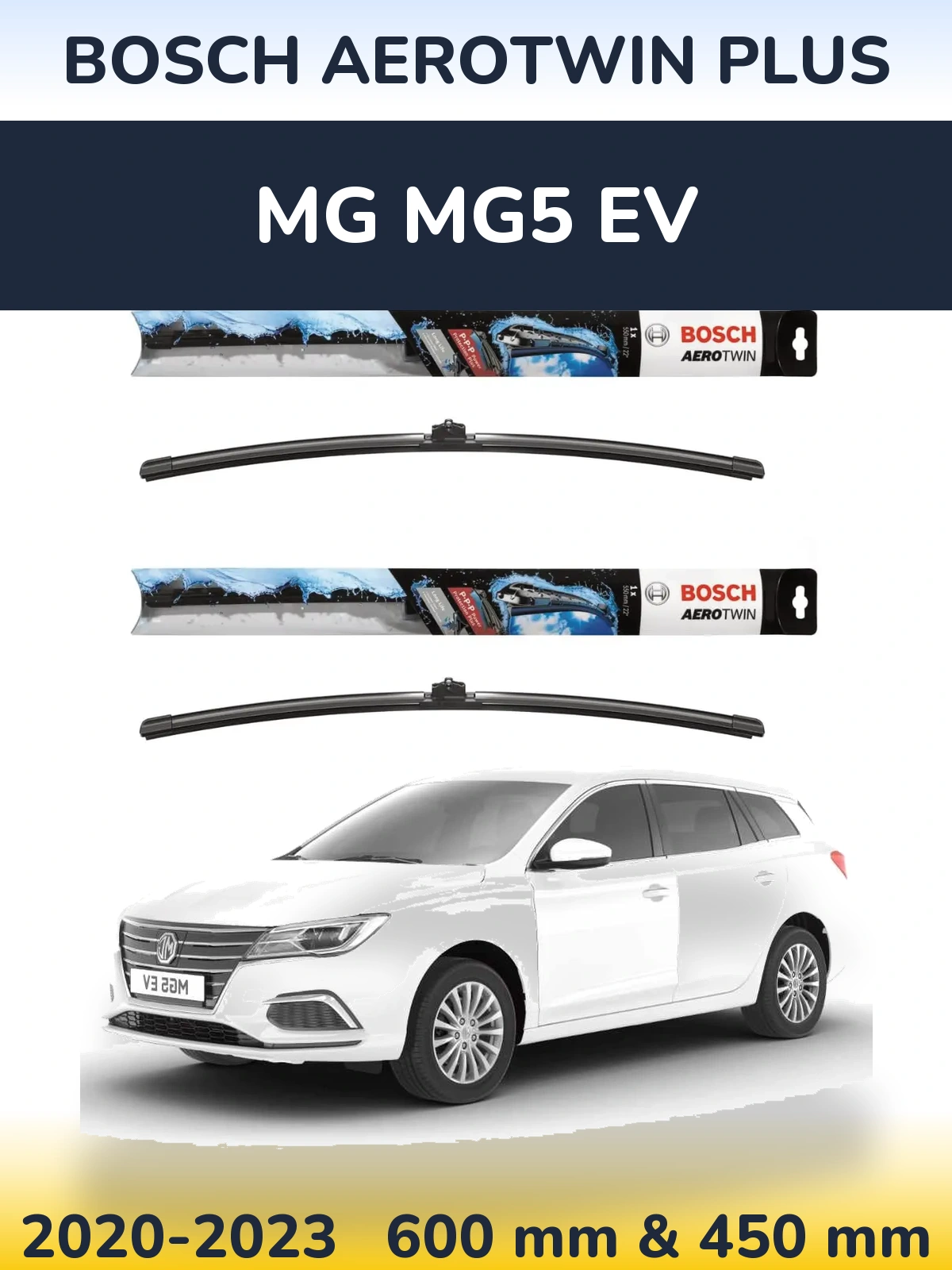 Ștergătoare BOSCH AeroTwin Plus pentru MG MG5 EV