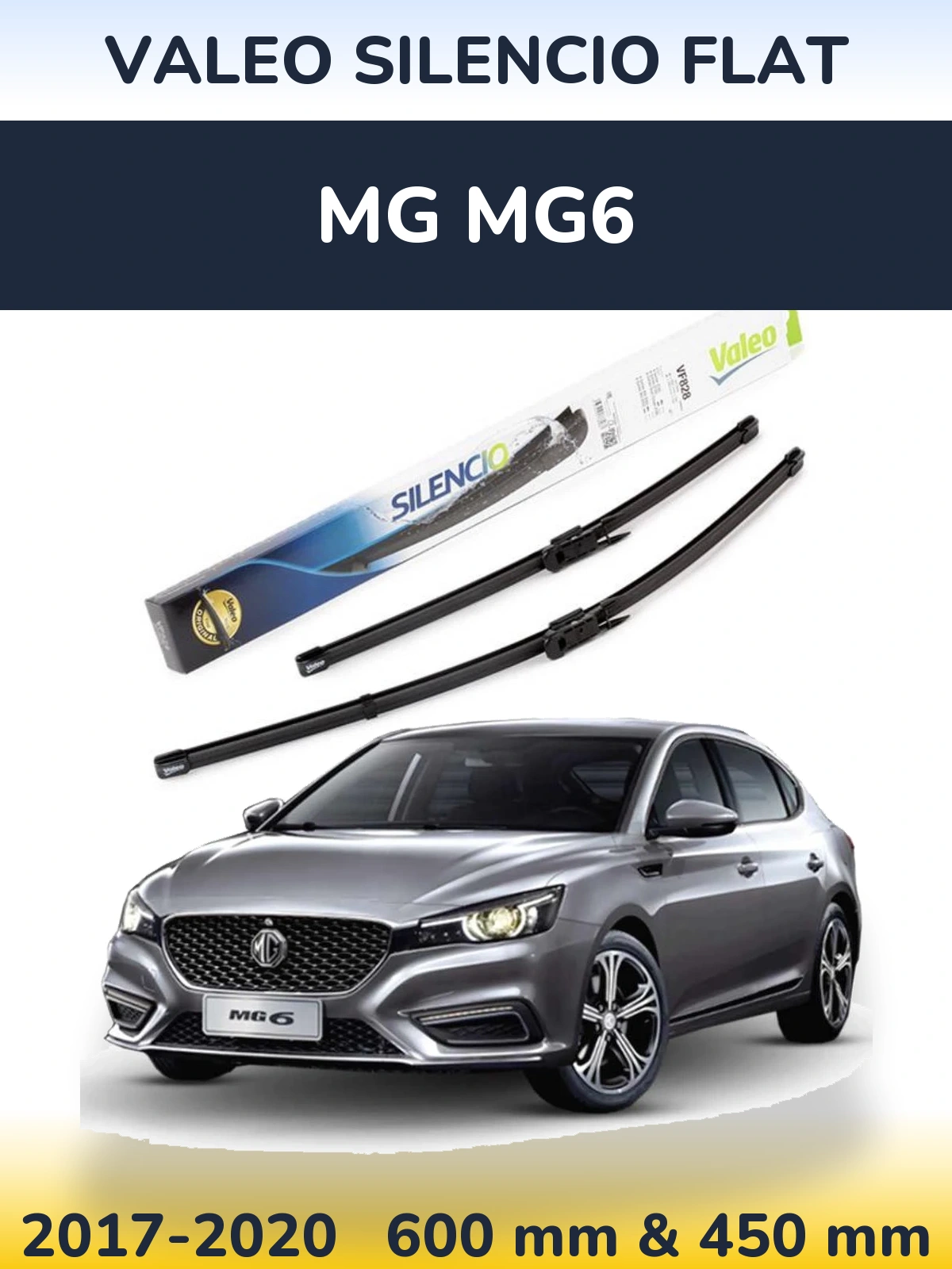 Ștergătoare Valeo Silencio Flat pentru MG MG6