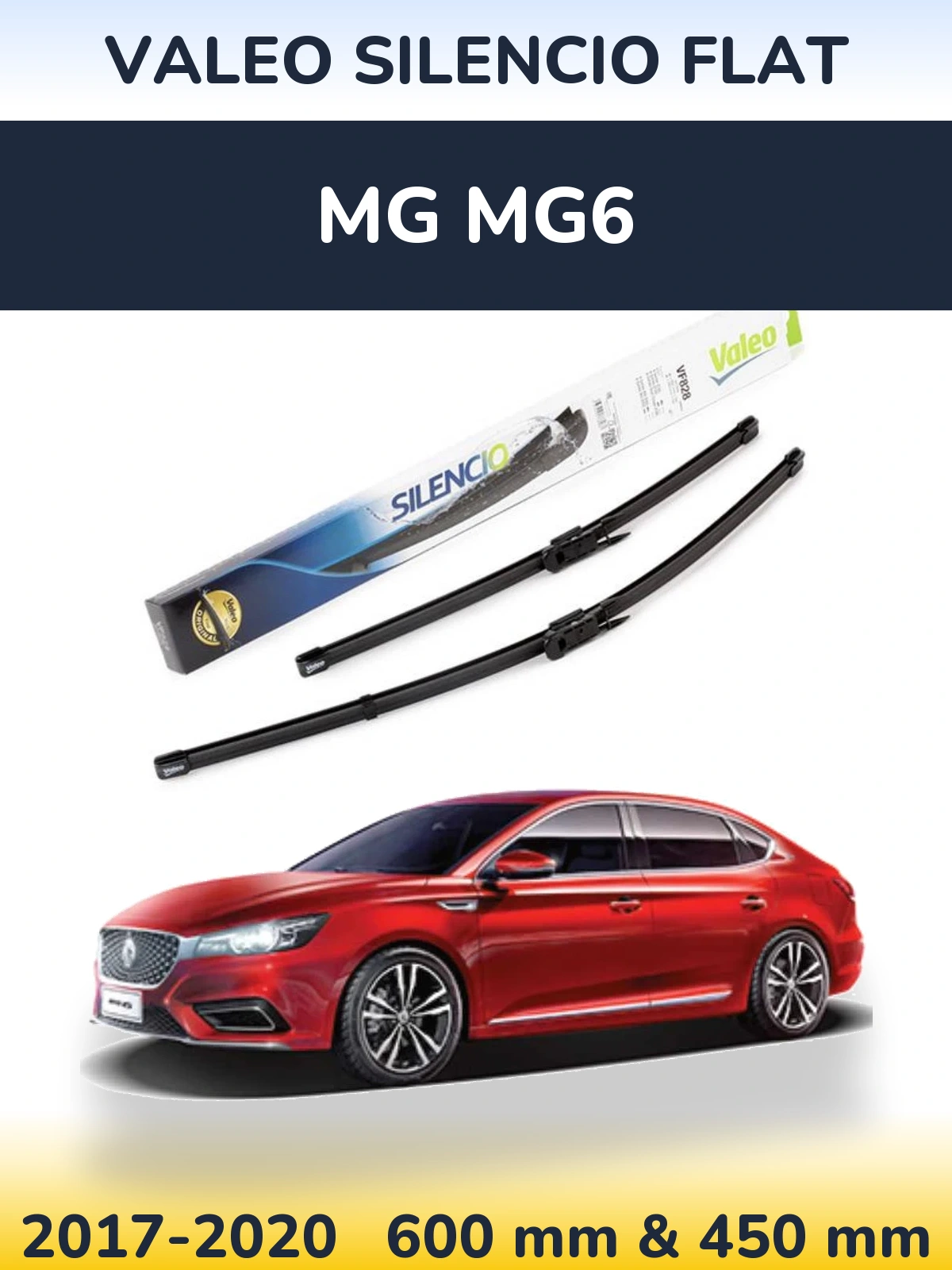 Ștergătoare Valeo Silencio Flat pentru MG MG6