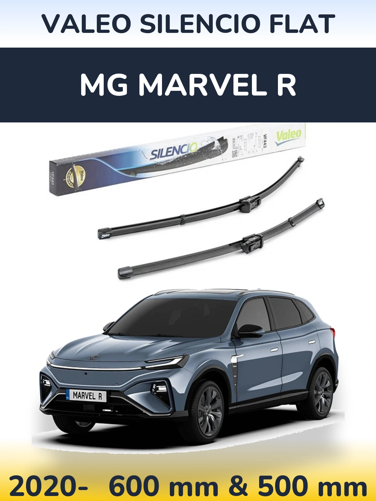 Ștergătoare Valeo Silencio Flat pentru MG Marvel R