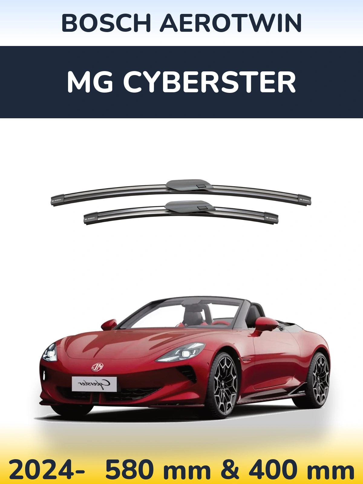 Ștergătoare BOSCH AeroTwin pentru MG Cyberster