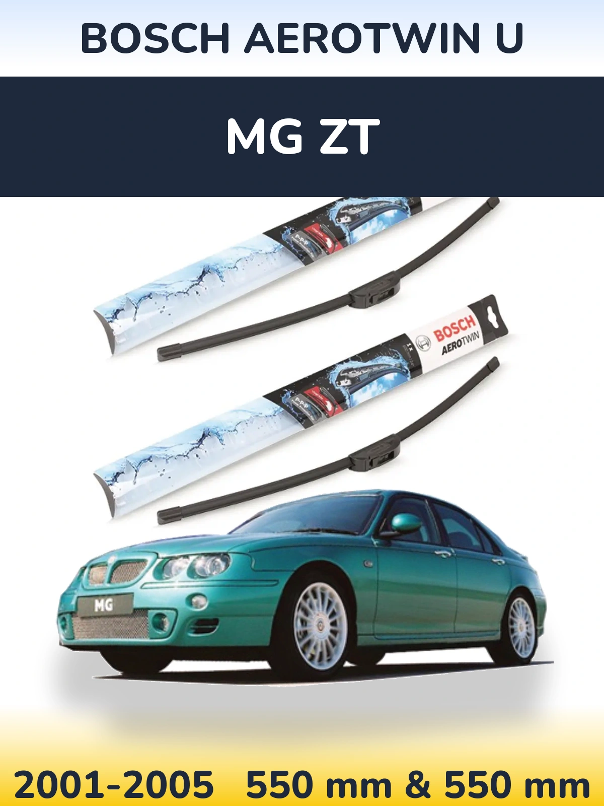Ștergătoare BOSCH AeroTwin U pentru MG ZT
