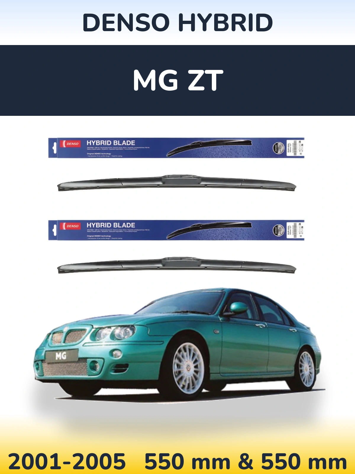 Ștergătoare Denso Hybrid pentru MG ZT