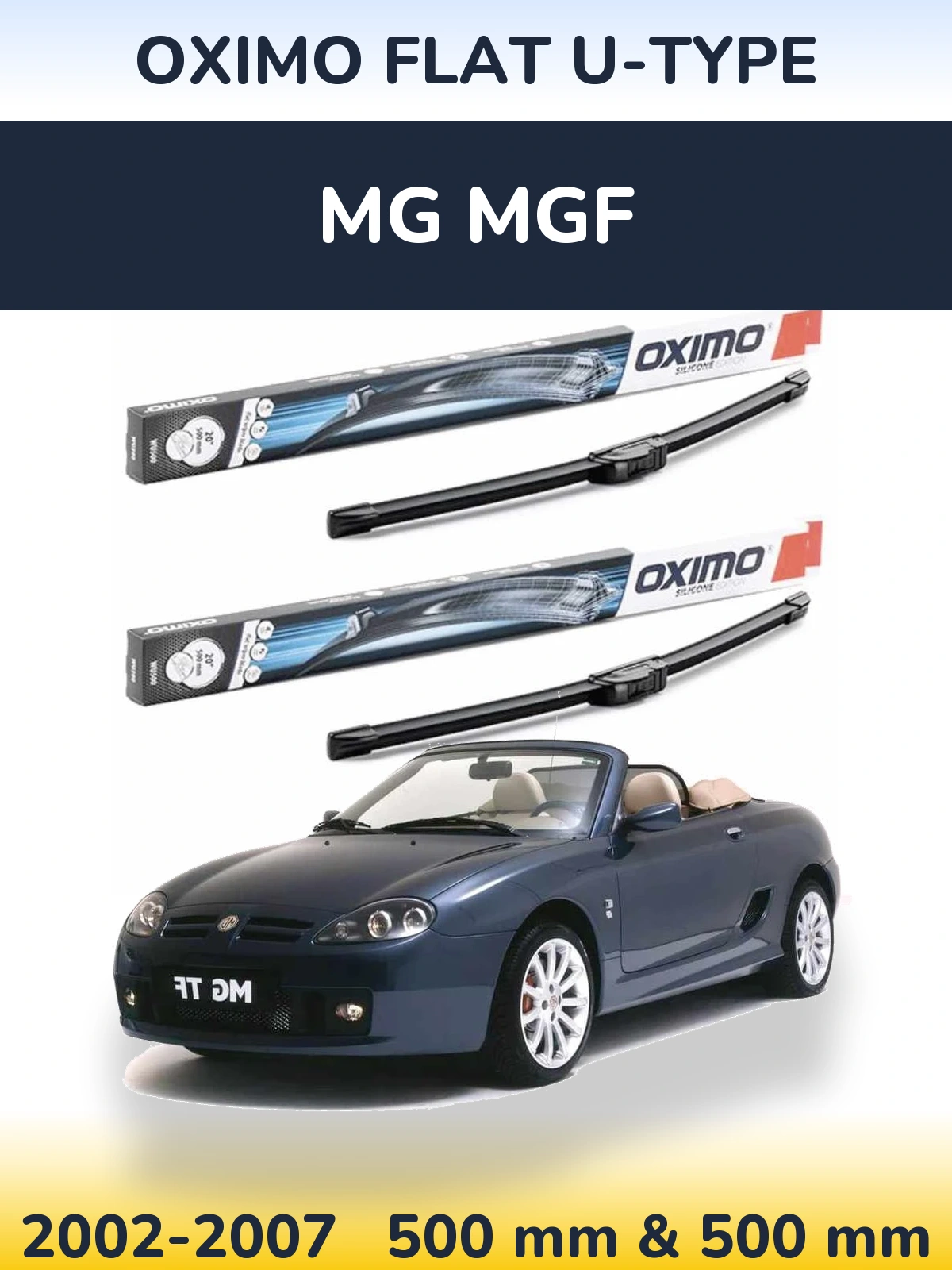 Ștergătoare Oximo Flat U-type pentru MG MGF