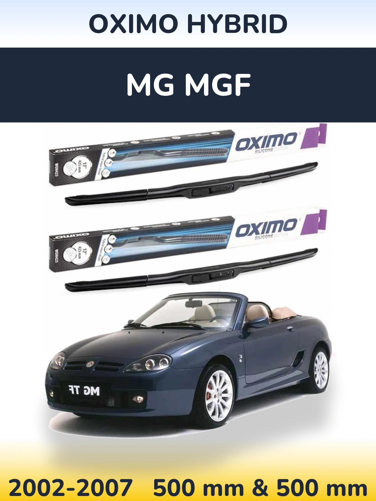 Ștergătoare Oximo Hybrid pentru MG MGF