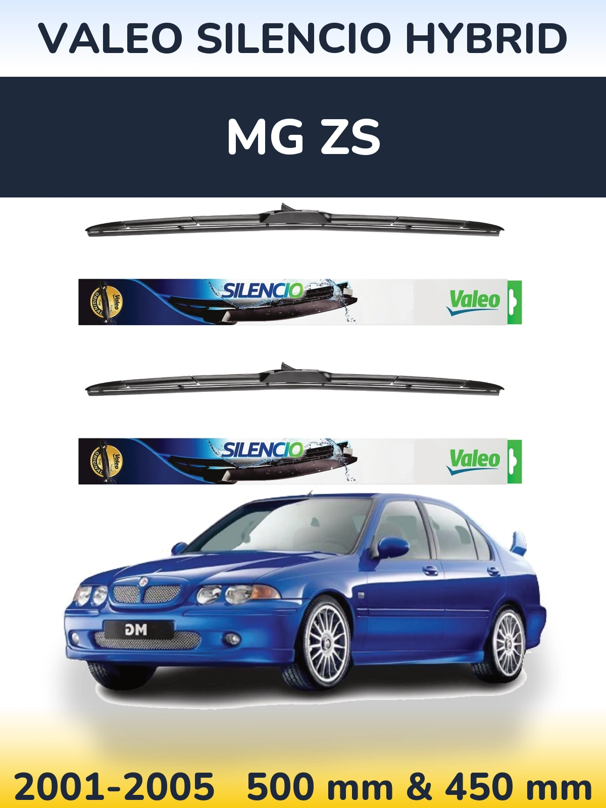 Ștergătoare Valeo Silencio Hybrid pentru MG ZS