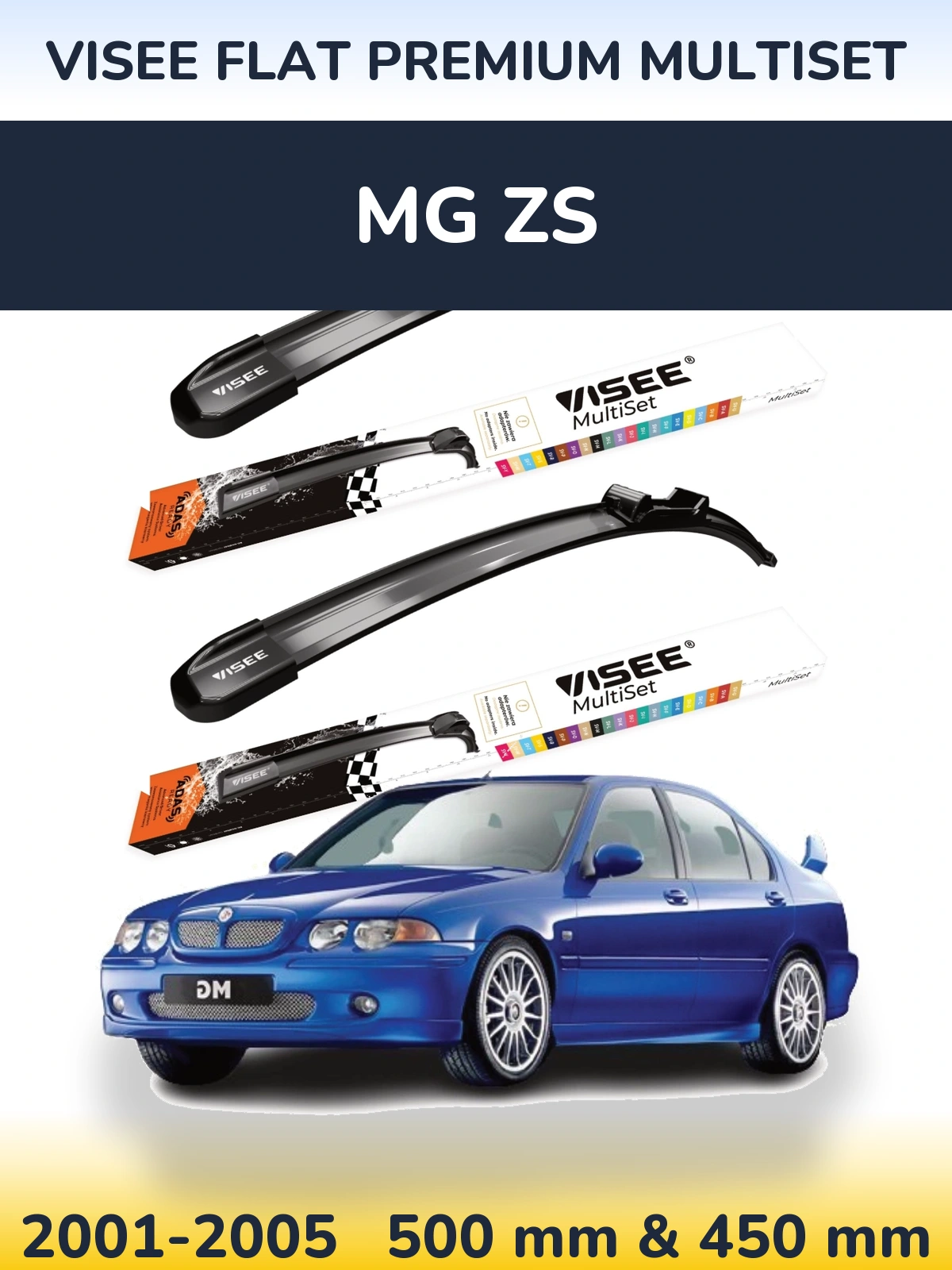 Ștergătoare VISEE FLAT PREMIUM MultiSet pentru MG ZS