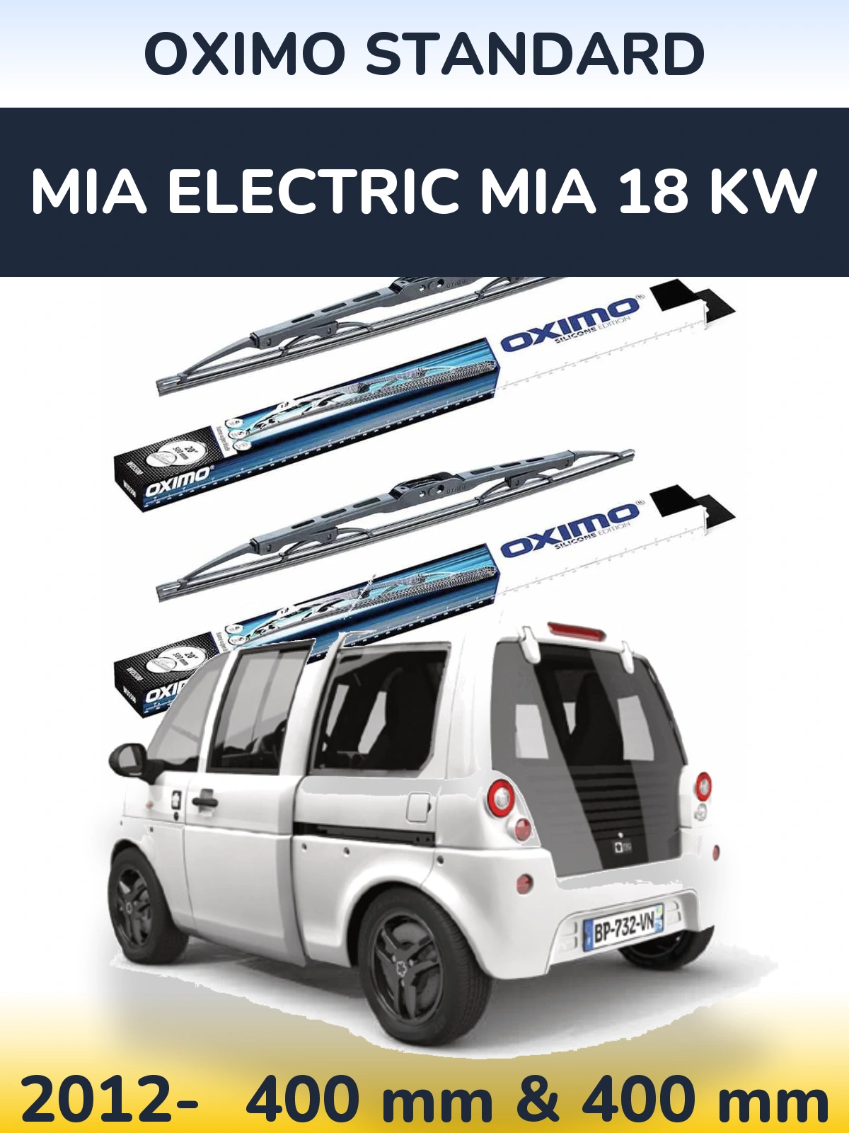 Ștergătoare Oximo Standard pentru MIA Electric mia 18 kw