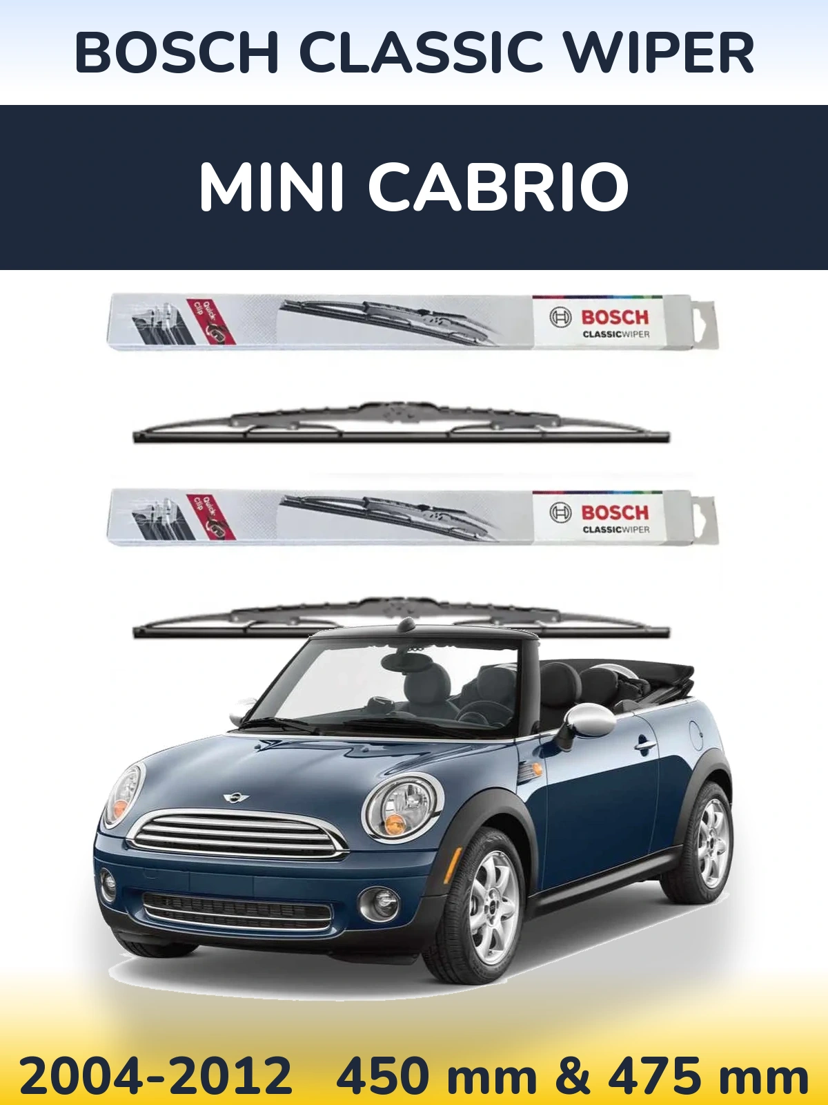 Ștergătoare BOSCH Classic Wiper pentru MINI Cabrio