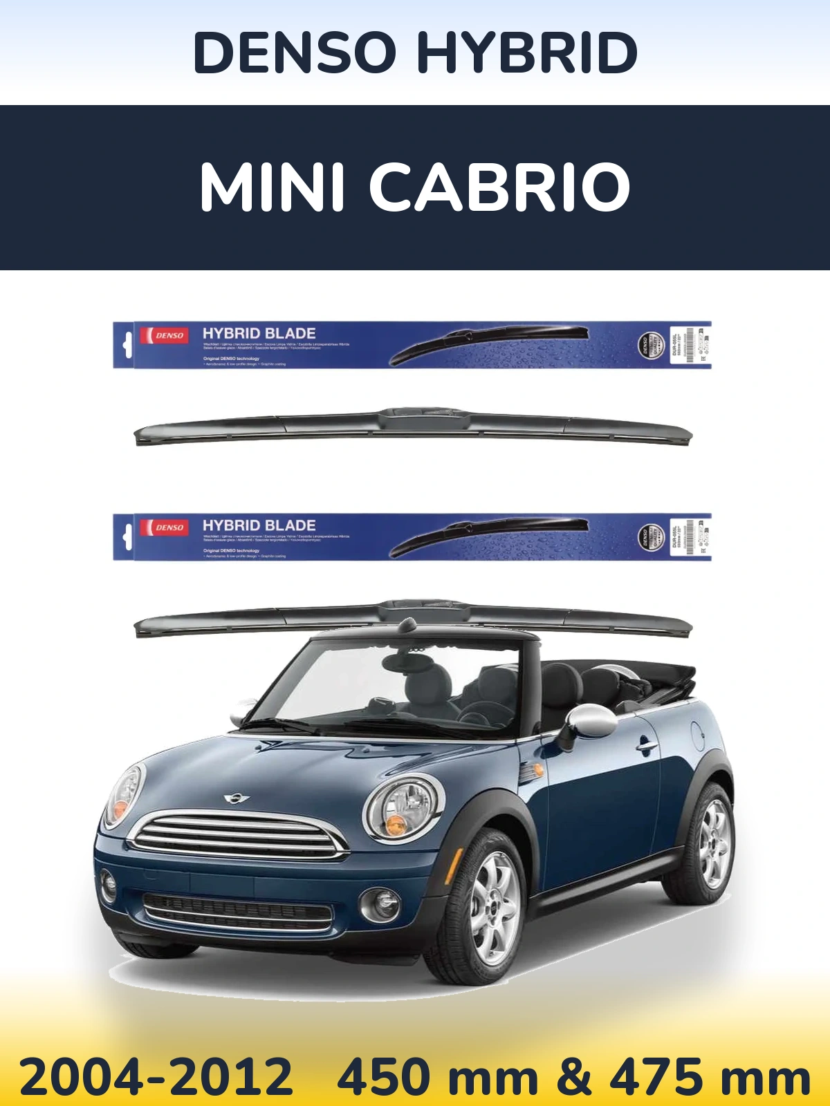 Ștergătoare Denso Hybrid pentru MINI Cabrio