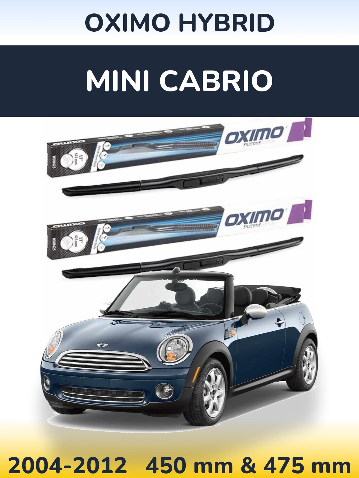 Ștergătoare Oximo Hybrid pentru MINI Cabrio