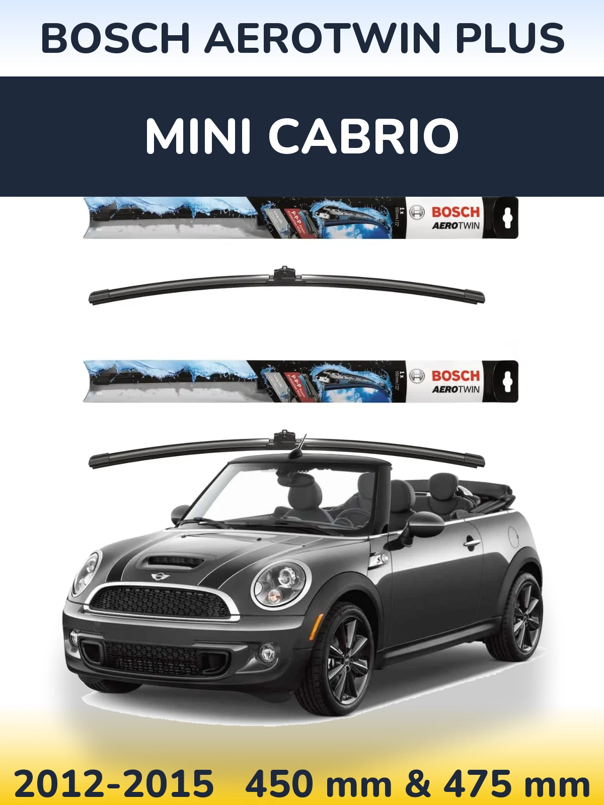 Ștergătoare BOSCH AeroTwin Plus pentru MINI Cabrio