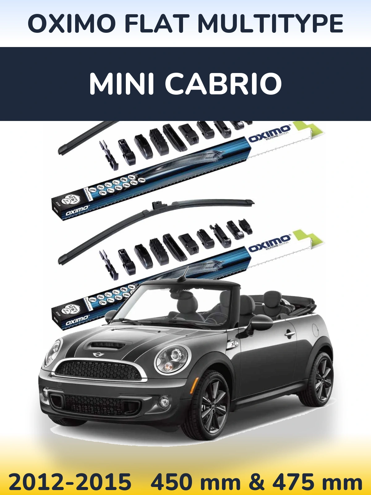 Ștergătoare Oximo Flat MultiTipe pentru MINI Cabrio